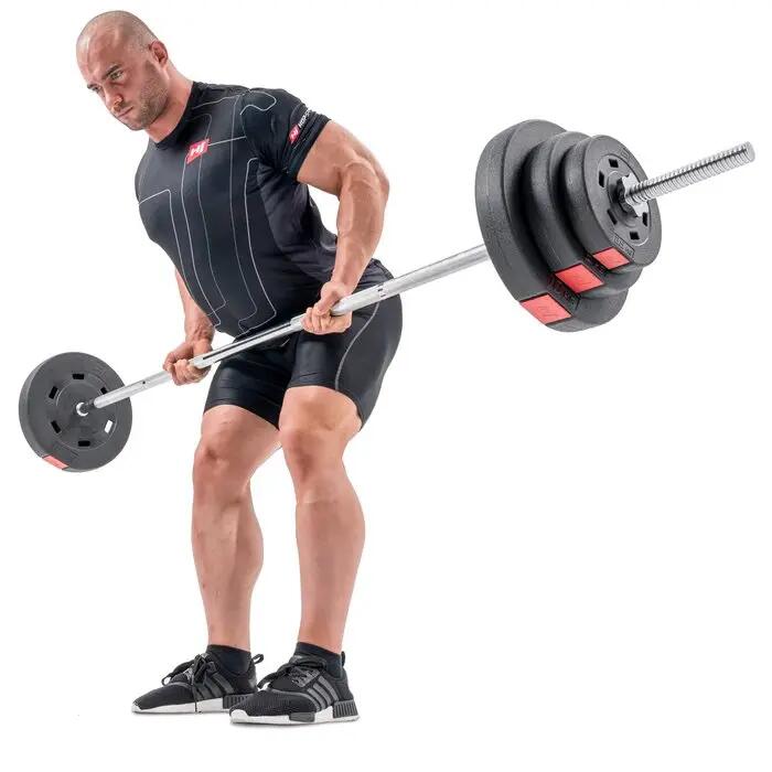 Halterslang - Fitness - Unisex - 167 cm - Verchroomd staal 3/3
