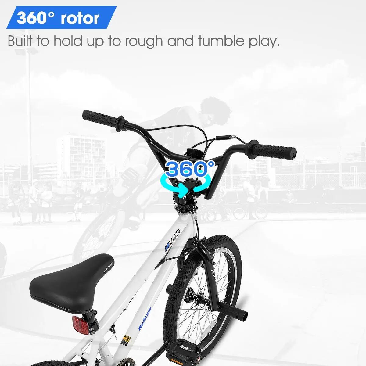 BMX Niño Niña Bicicleta Infantil 20 pulgadas Freestyle Monovelocidad 3/6