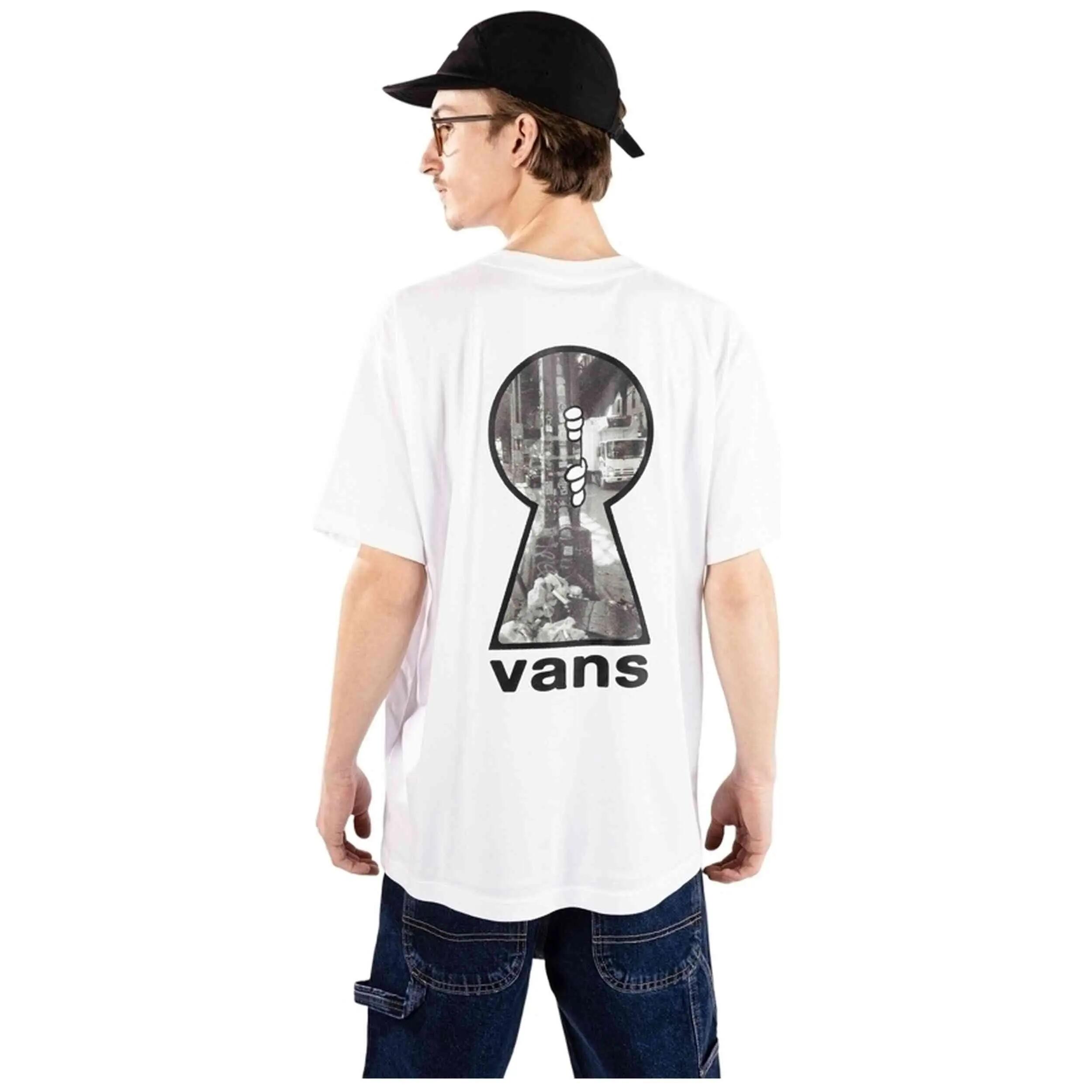 Camiseta de manga corta Vans modelo KEYHOLE CLASSIC SS TEE White para hombre 5/5