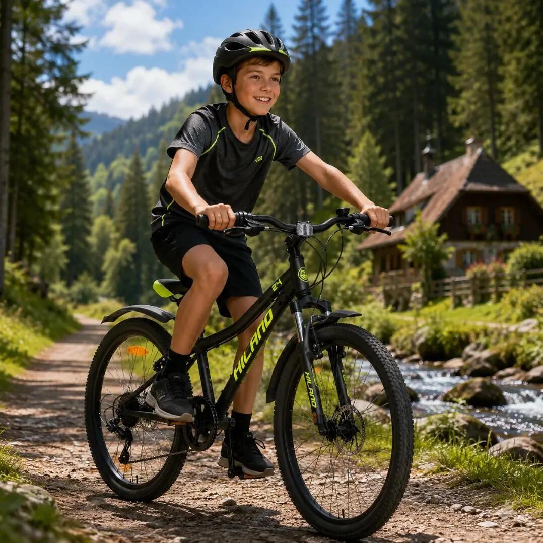 Jungen&Mädchen Rad Jugend-MTB 24 Zoll, 7 Gänge Federgabel V-Bremse Climber 7/7