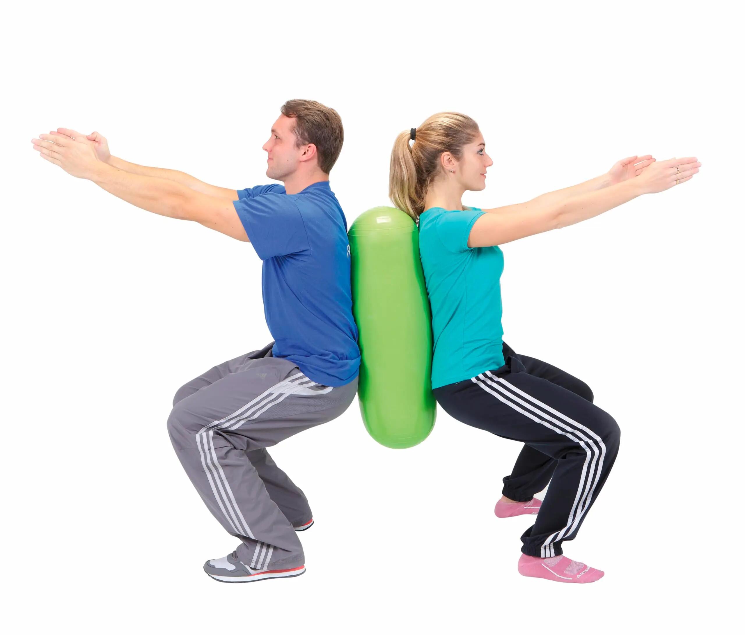 Gymnic Training Roll Roller Pilates gonfiabile Ø 24x70 cm verde lime 6/7