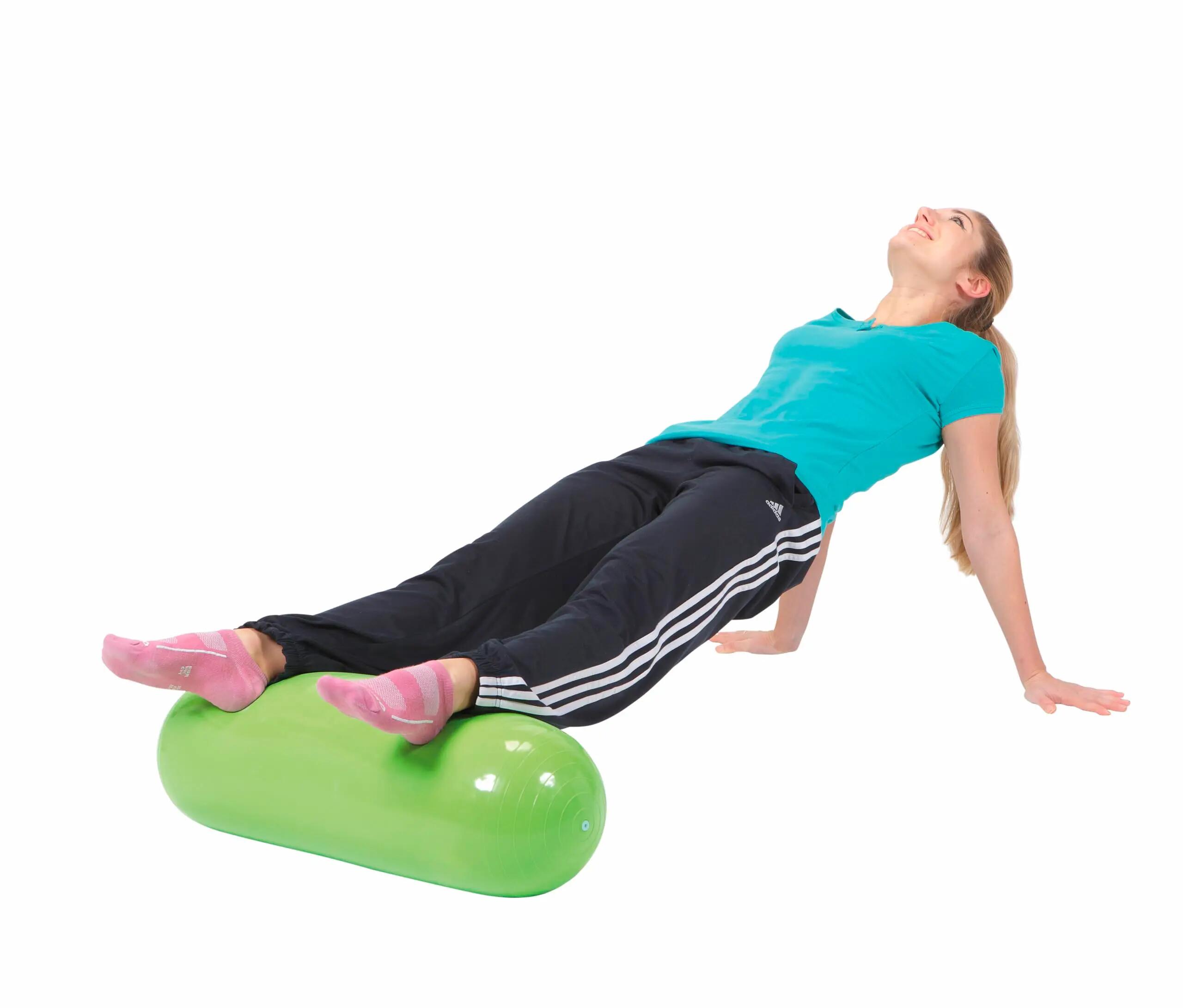 Gymnic Training Roll Roller Pilates gonfiabile Ø 24x70 cm verde lime 5/7