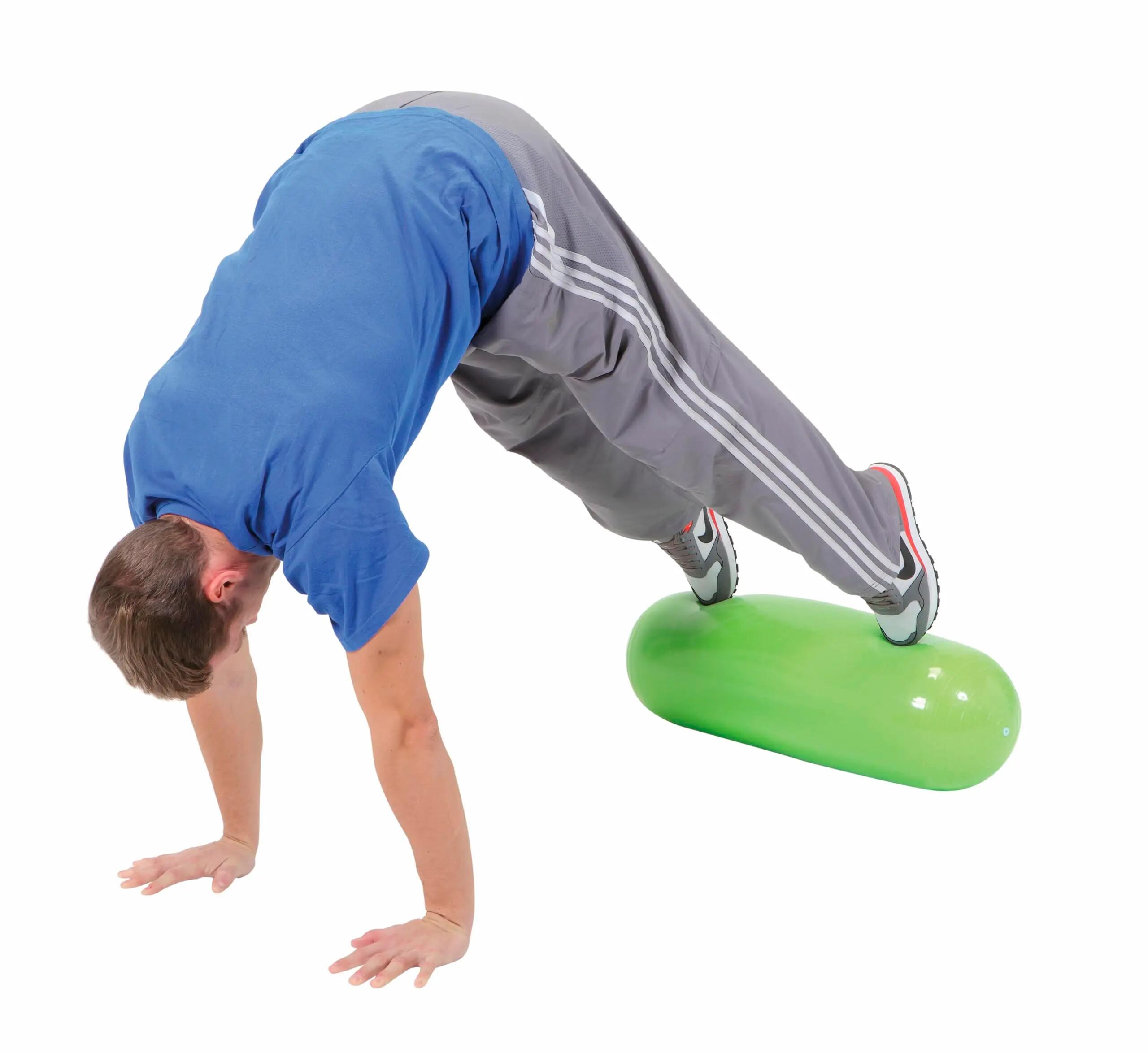 Gymnic Training Roll Roller Pilates gonfiabile Ø 24x70 cm verde lime 4/7