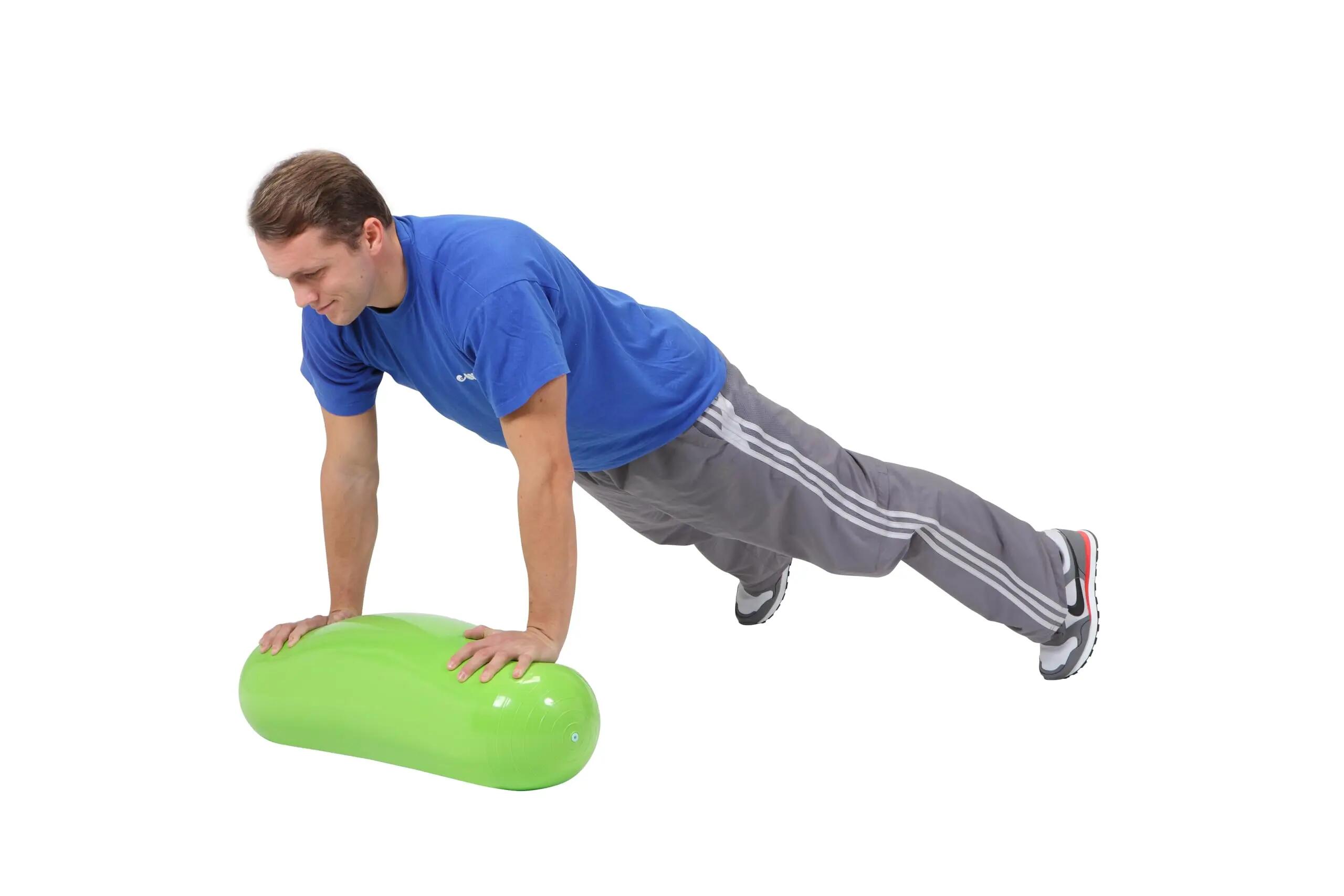 Gymnic Training Roll Roller Pilates gonfiabile Ø 24x70 cm verde lime 3/7