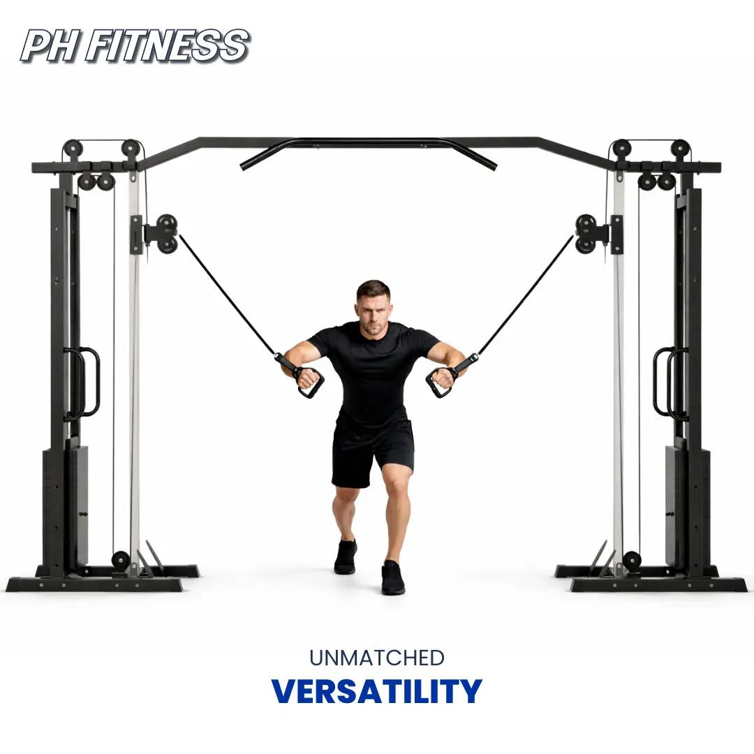 Cable Crossover professionnel avec 2 piles de 100 kg 8/9