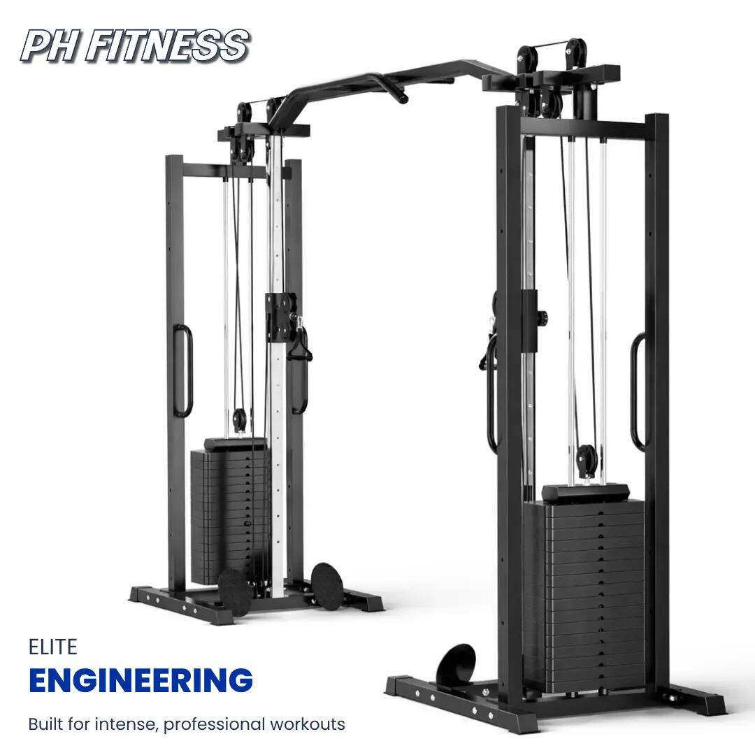 Cable Crossover professionnel avec 2 piles de 100 kg 6/9