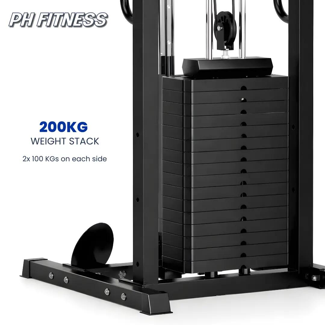 Cable Crossover professionnel avec 2 piles de 100 kg 5/9