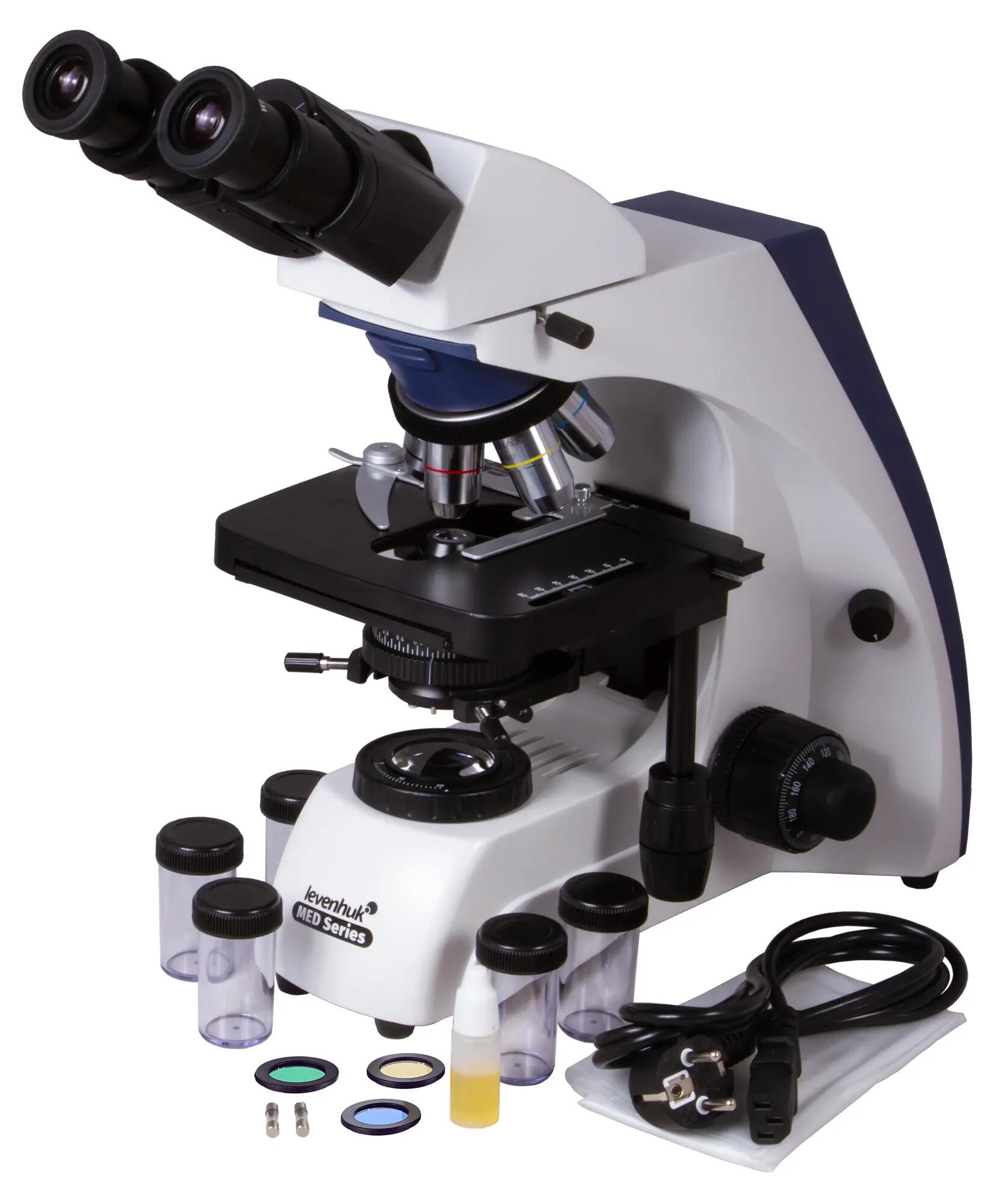Microscopio - Binoculare semi-plan - MED 30B - Nero 2/6