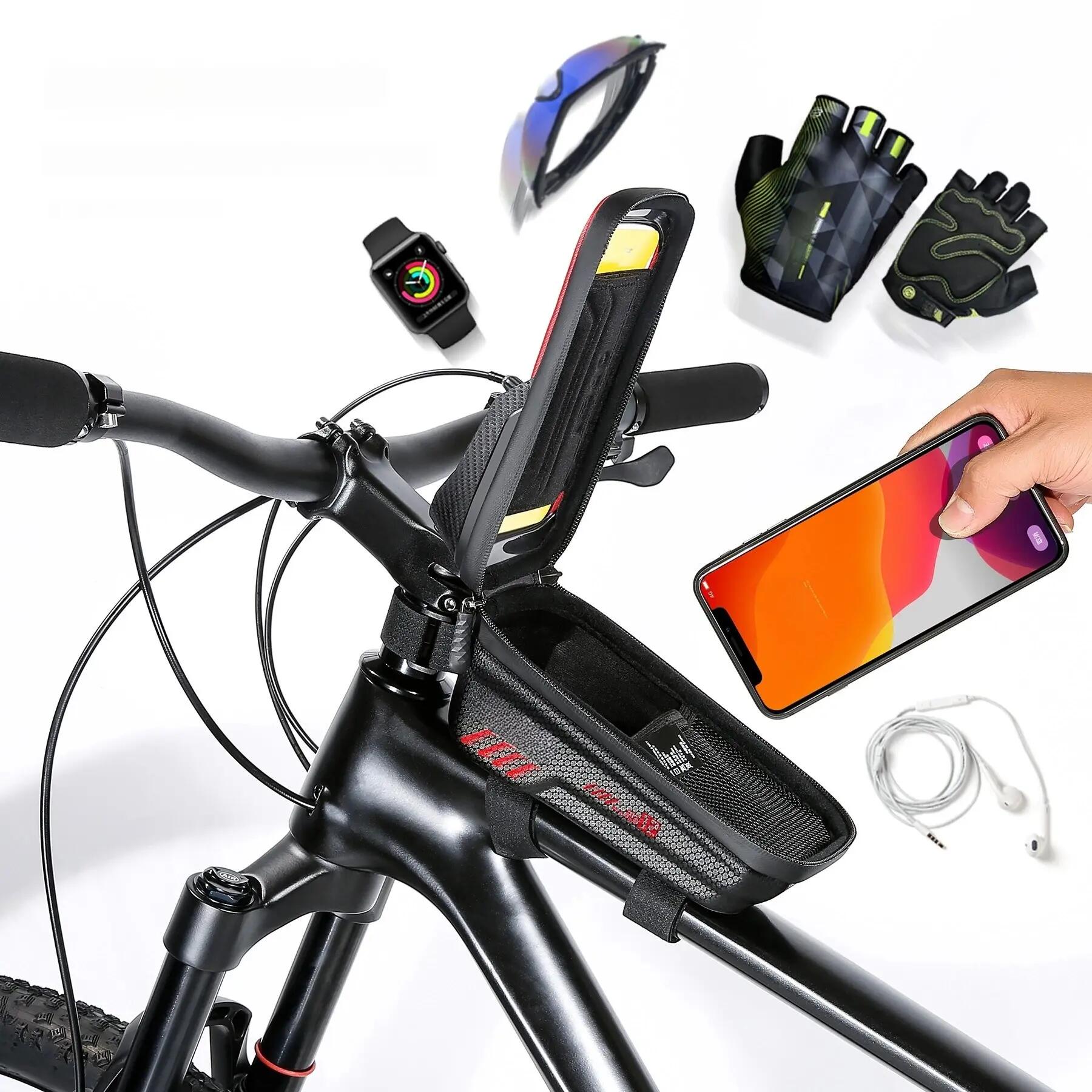 Fietstas voor frame met waterdichte telefoonhouder WILD MAN 5/6