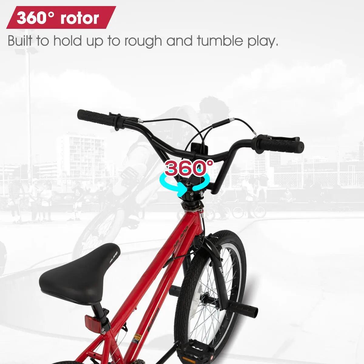 BMX Niño Niña Bicicleta Infantil 20 pulgadas Freestyle Monovelocidad 3/6