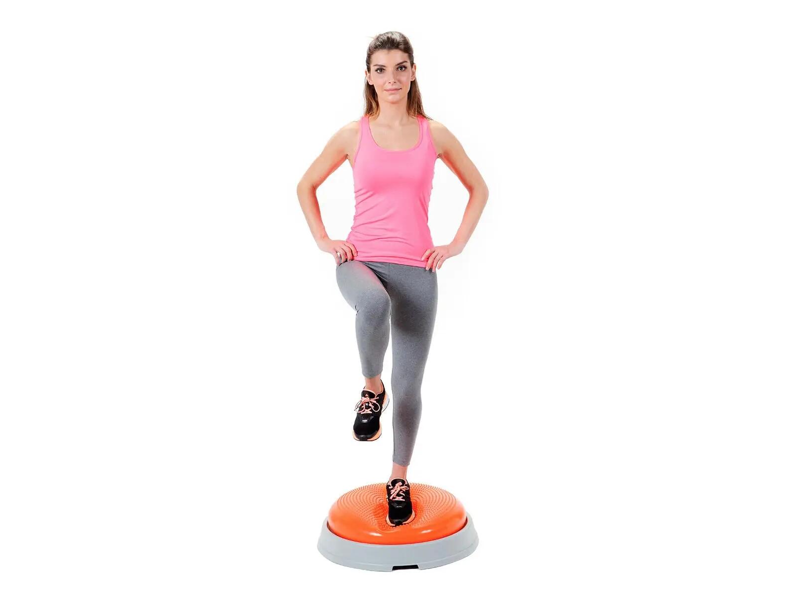 Gymnic Disco Dome Attrezzo fitness con cuscino Ø 60 cm arancione 2/6