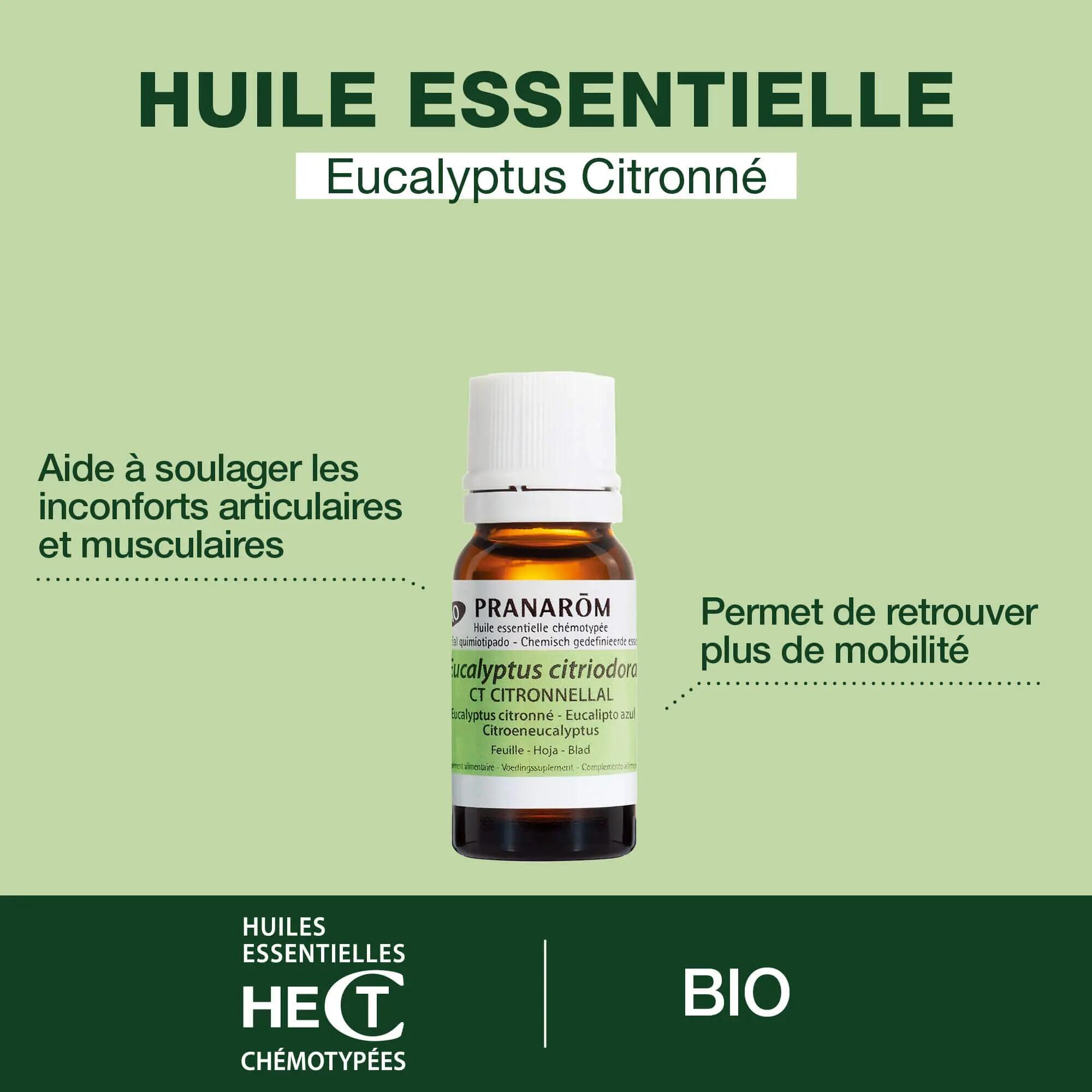 Huile essentielle d'Eucalyptus citronné BIO - Duo 2 x 10 ml 4/4