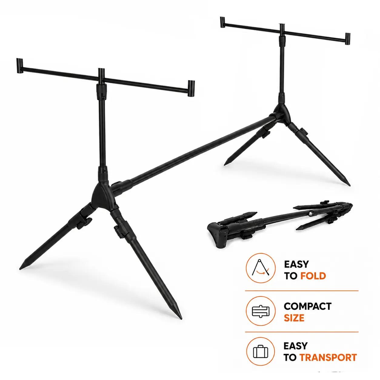 Fish-Xpro Basic Rod Pod - Para 2 Canas - Com Alarmes e Hangers 6/7