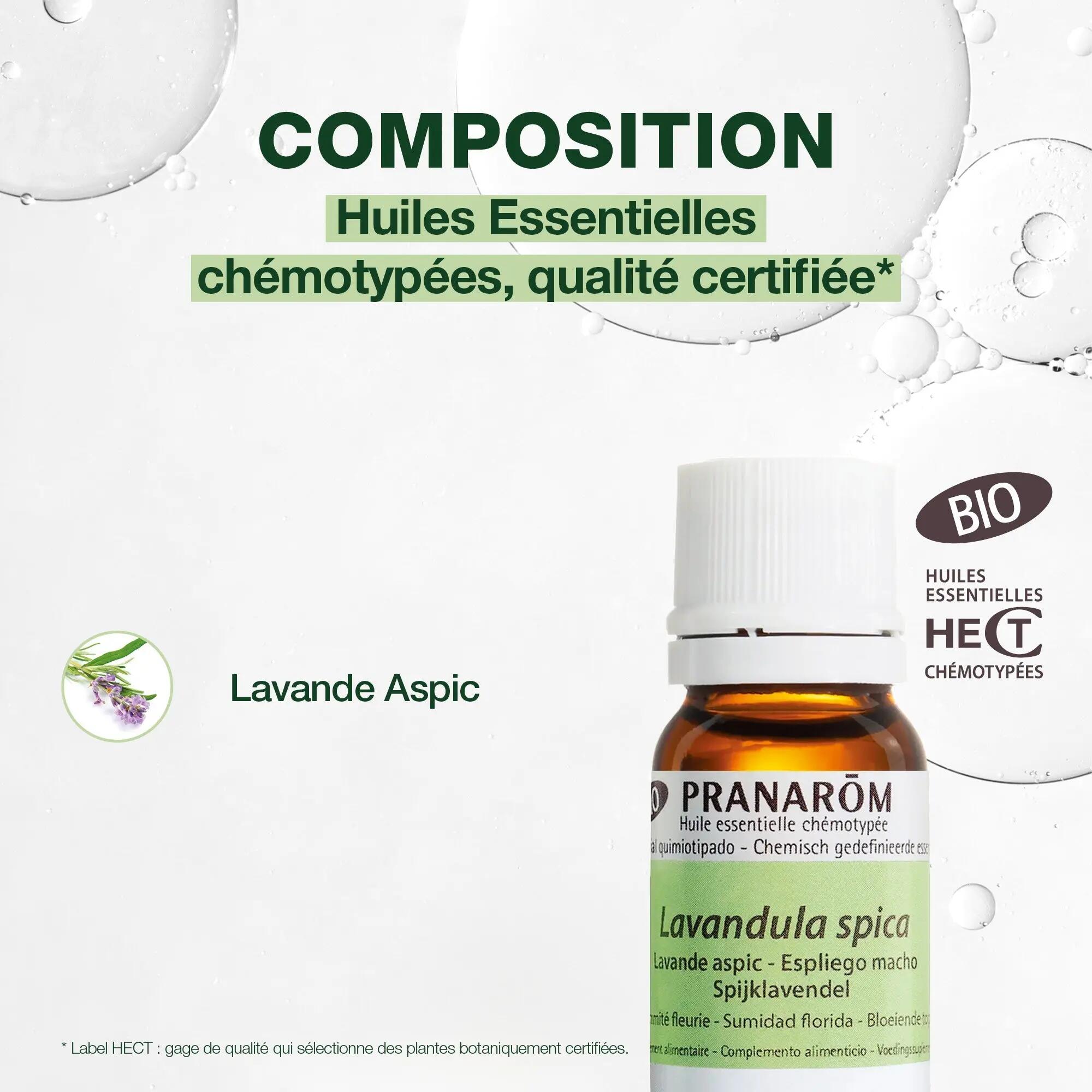 Huile essentielle Lavande aspic Bio - 100 % pure HECT 3/4