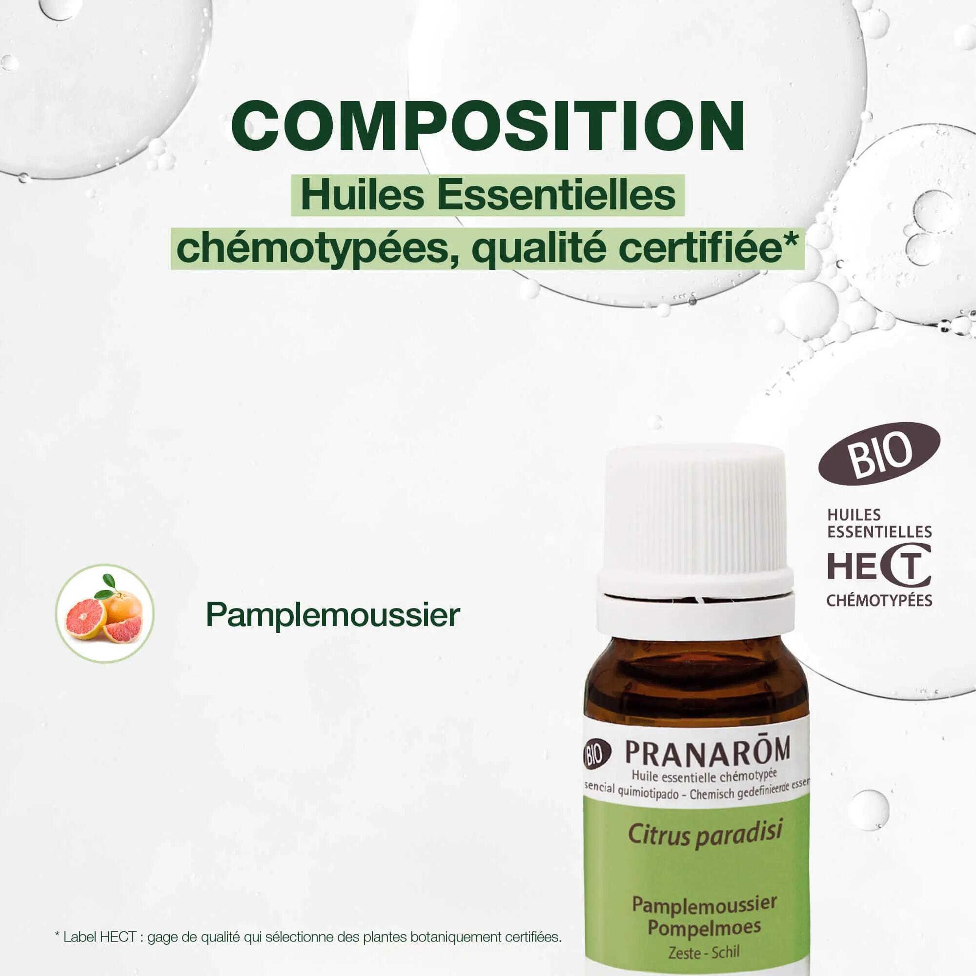 Huile essentielle - Pamplemoussier BIO, chémotypée - 10 ml 3/5