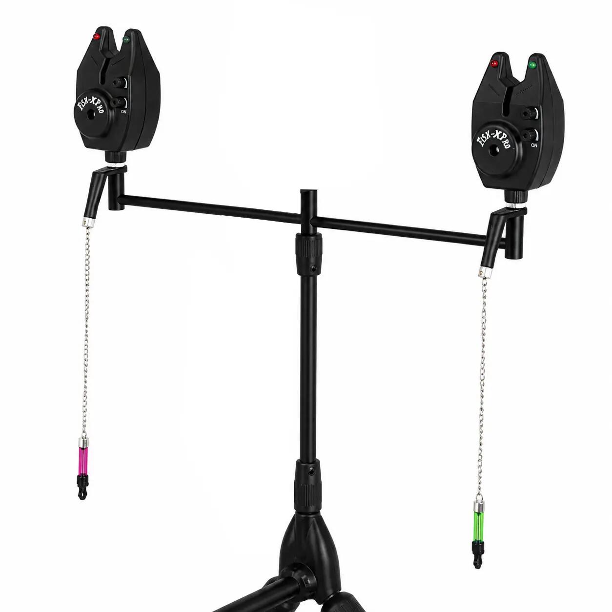 Fish-Xpro Basic Rod Pod - Para 2 Canas - Com Alarmes e Hangers 3/7