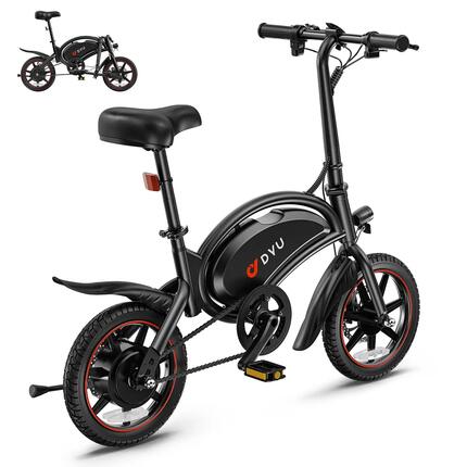 Vélo électrique pliant DYU D3S 14" – Assistance au pédalage uniquement