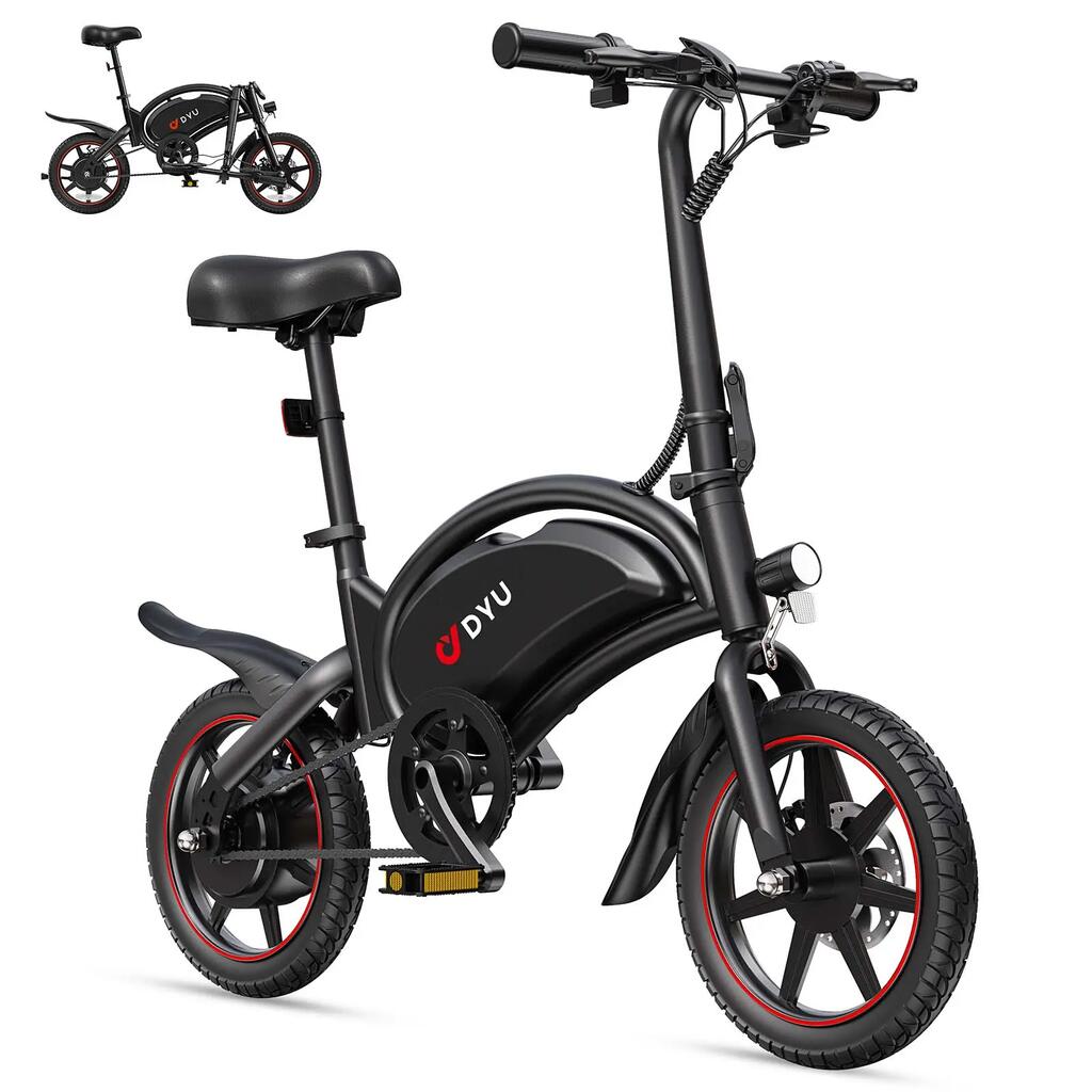 Elektrický bicykel pre dospelých DYU D3S, motor 250W, batéria 36V 10Ah