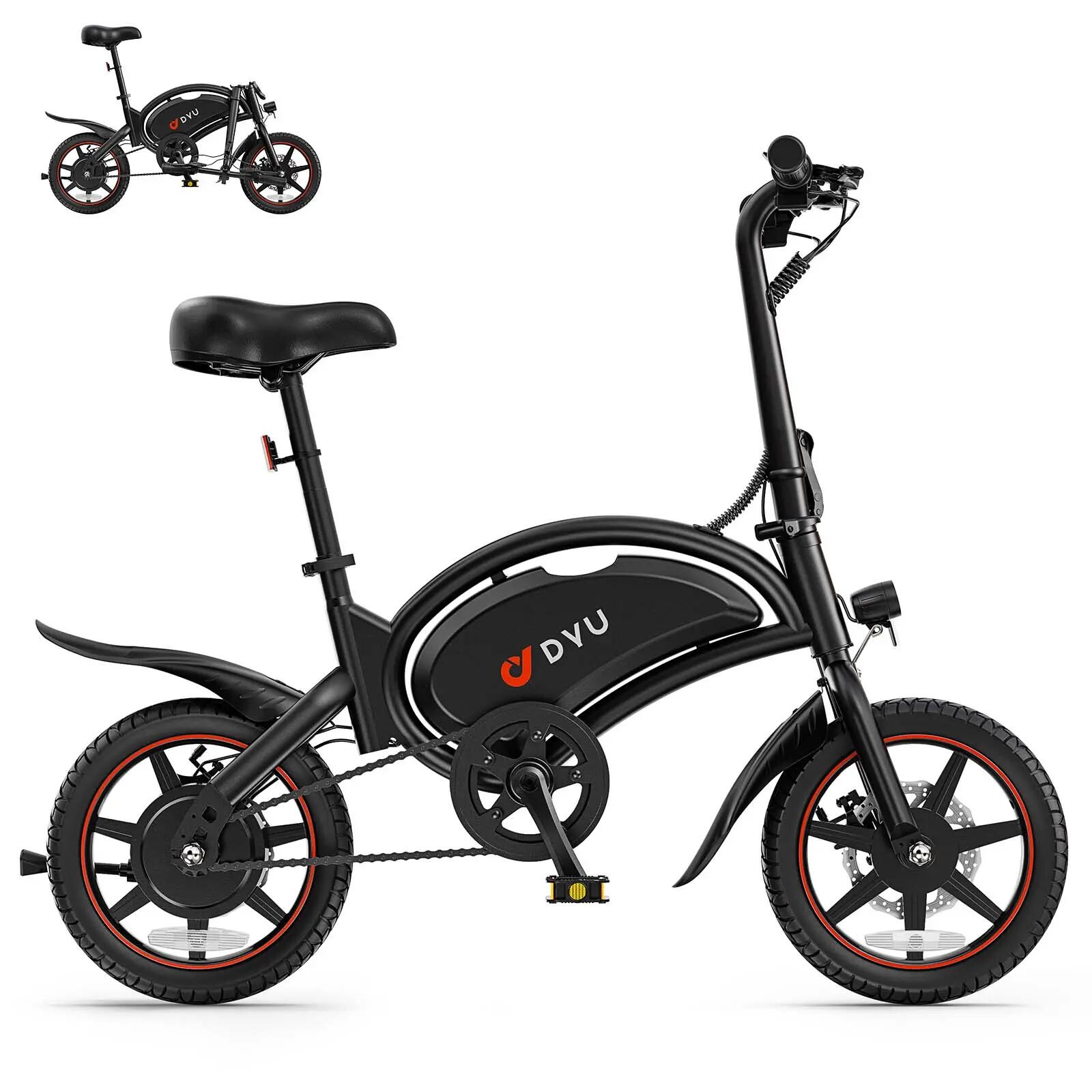 Bicicleta eléctrica con asistencia al pedaleo DYU D3S, 250 W, 36 V, 10 Ah 2/7