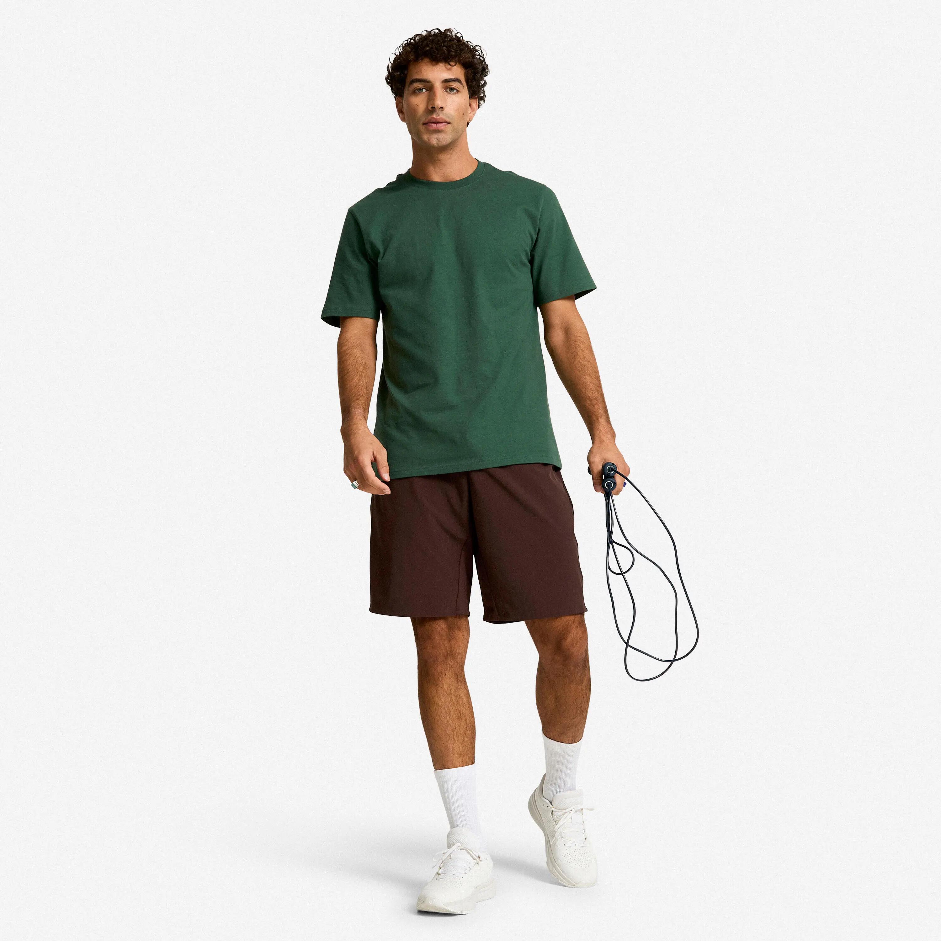 Segunda Vida - T-shirt de Fitness Gola Redonda Homem Verde-escuro - Excelente 2/5