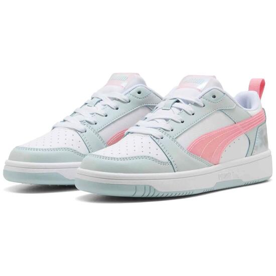 Baskets Puma modèle Rebound V6 Lo Space Belle Jr pour unisexe