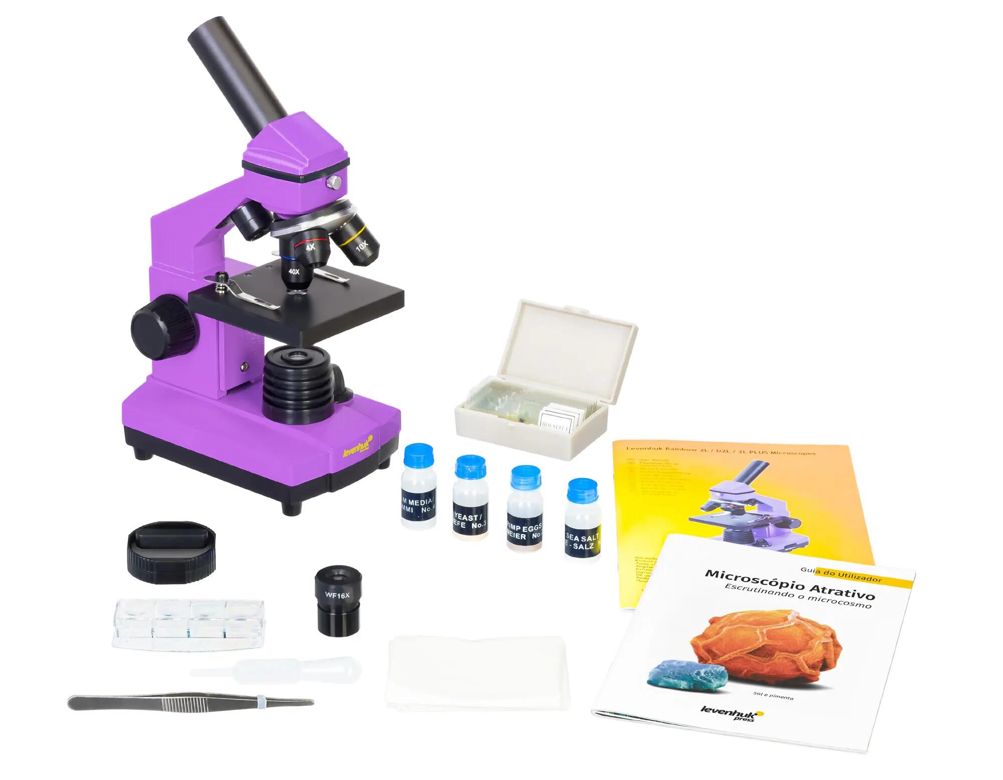 Microscopio - 64-640× metallo - Rainbow 2L PLUS - Nero 3/6