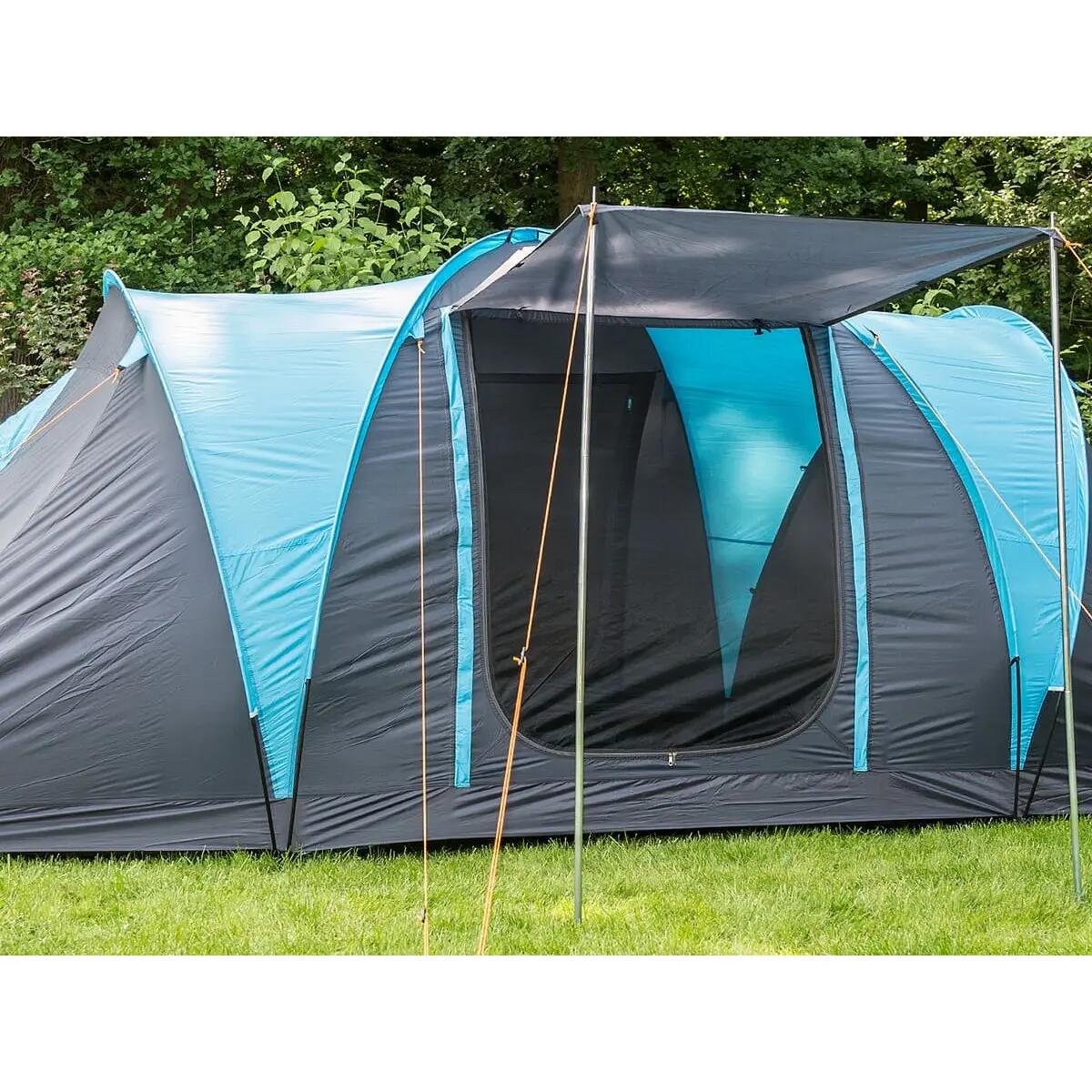 Recondicionado - Tenda de campismo Hammerfest 6 pessoas - 2 x cabinas preta 6/14
