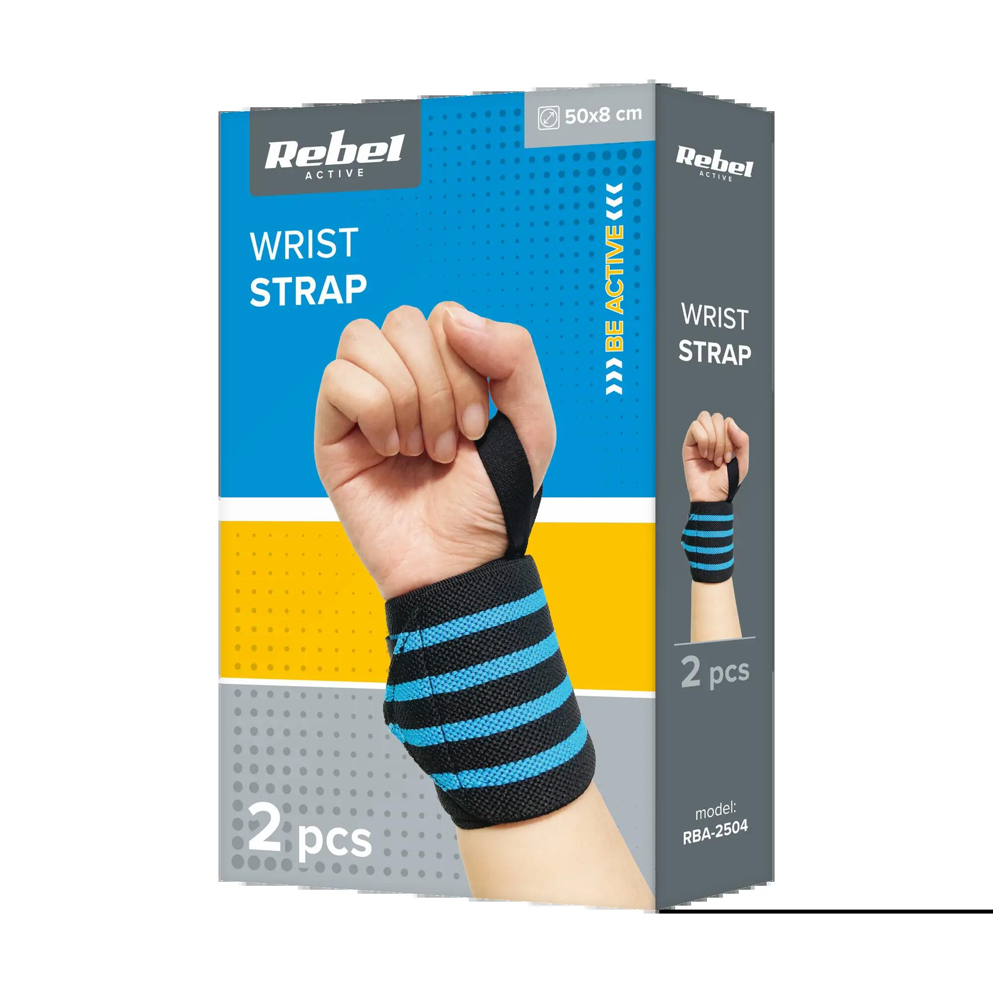 Stabilizator nadgarstka owijki opaski usztywniacz trening 2szt REBEL ACTIVE 6/6