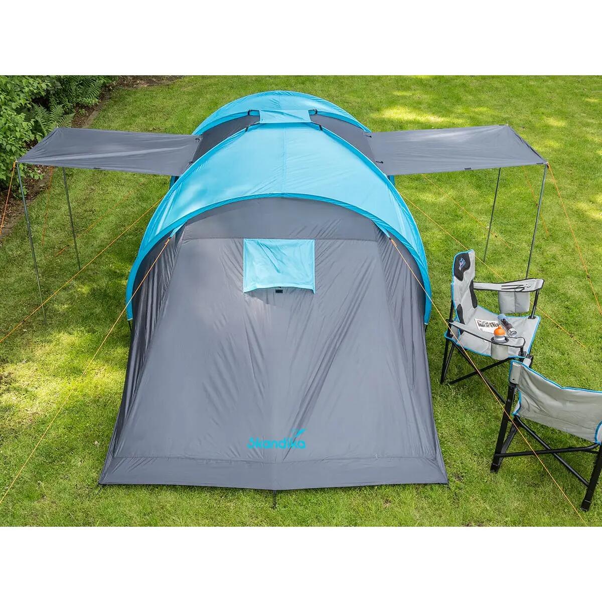 Recondicionado - Tenda de campismo Hammerfest 6 pessoas - 2 x cabinas preta 5/14
