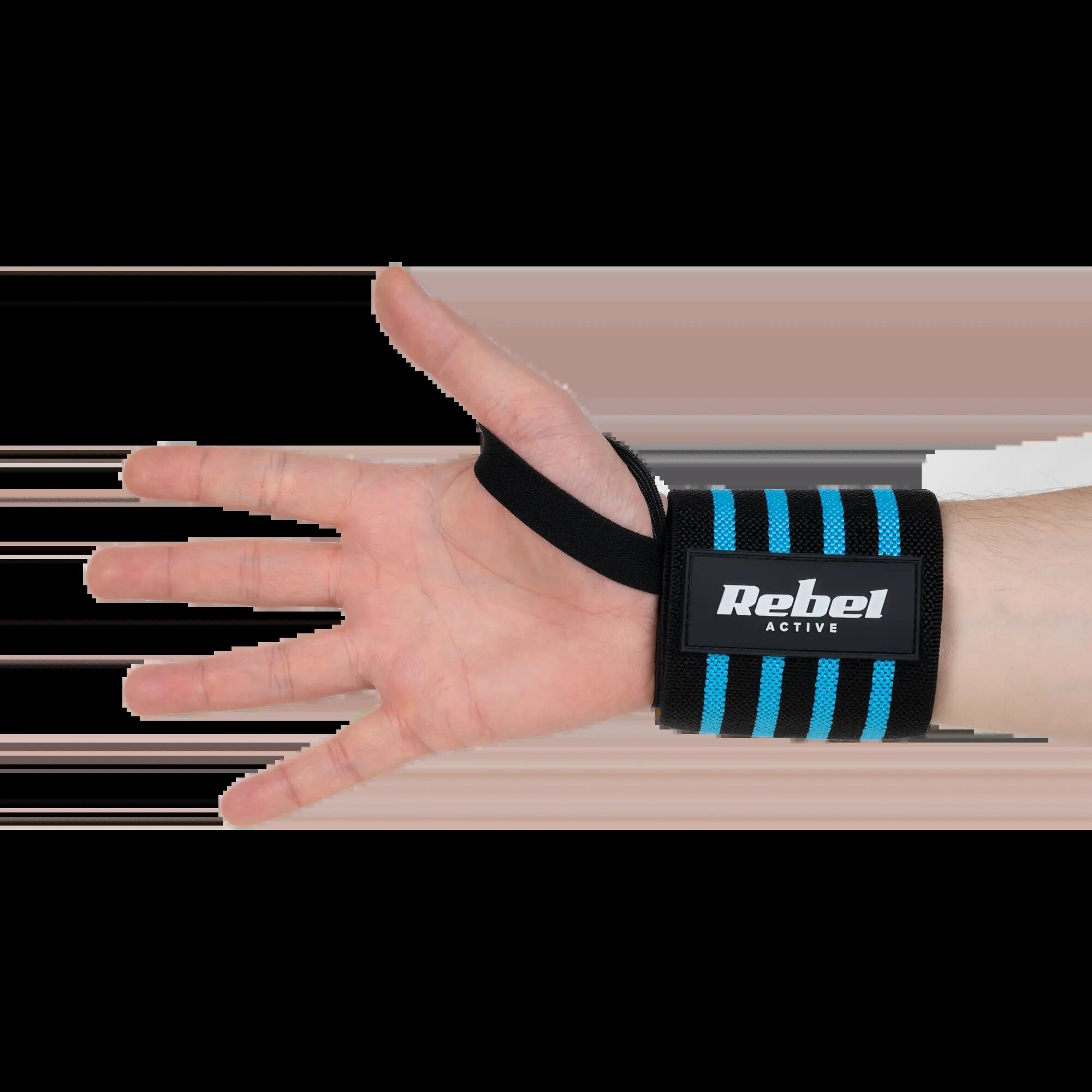 Stabilizator nadgarstka owijki opaski usztywniacz trening 2szt REBEL ACTIVE 5/6