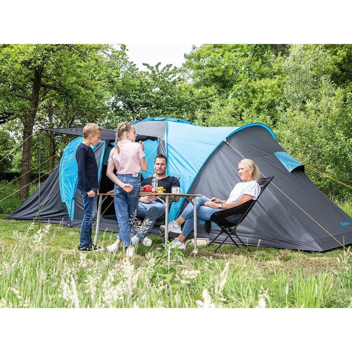 Recondicionado - Tenda de campismo Hammerfest 6 pessoas - 2 x cabinas preta 3/14