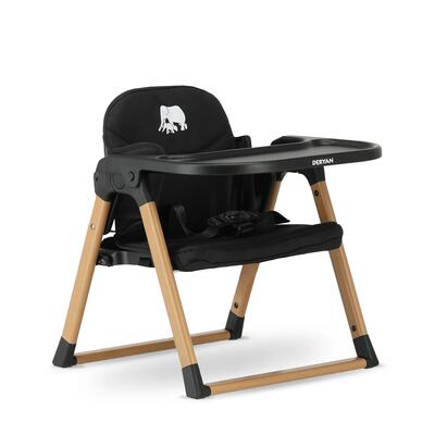 Booster stoelverhoger s - zwart/hout
