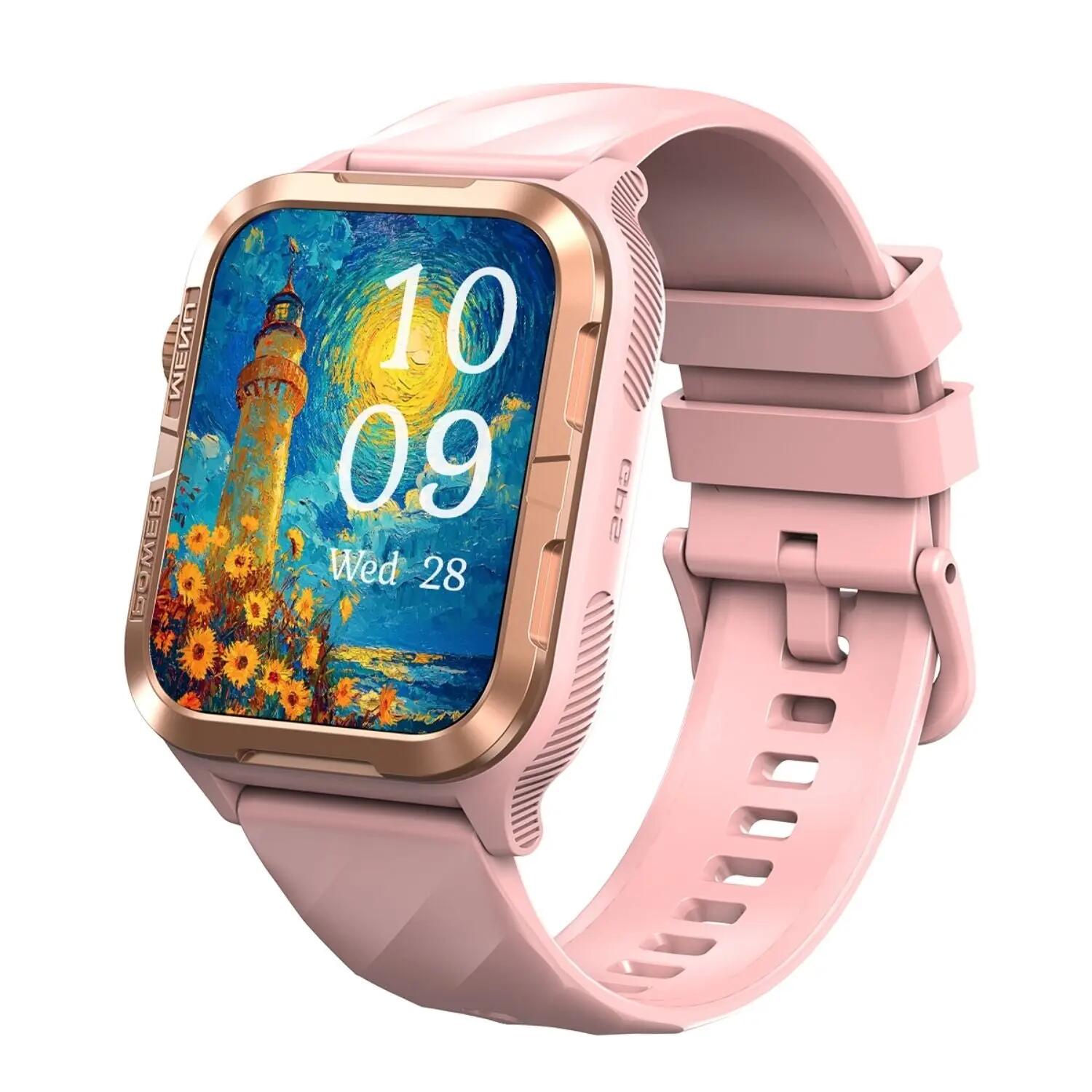 Blackview W10 Pro smartwatch - Bluetooth calling, GPS, 600mAh battery, pink 2/5