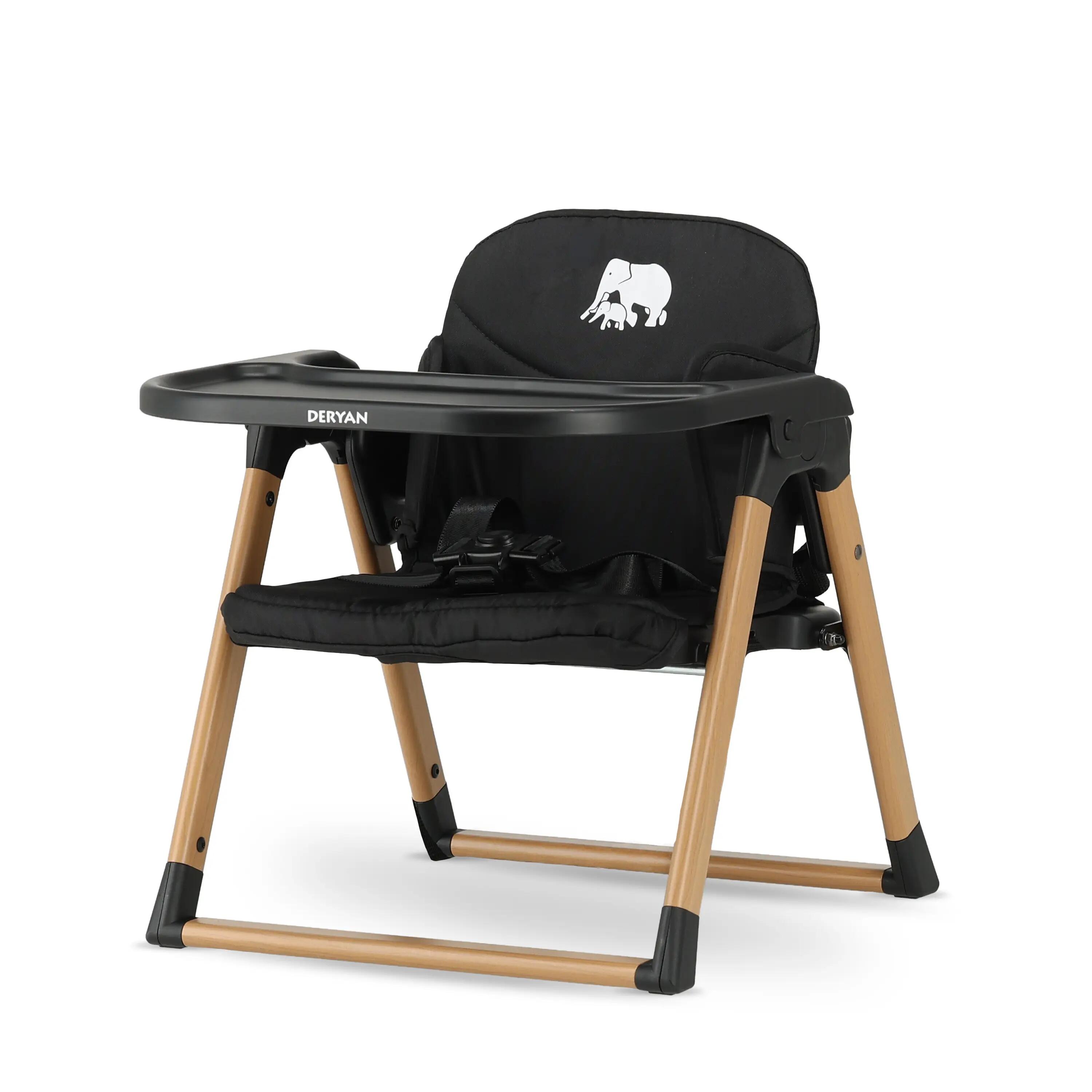Deryan Booster Stoelverhoger S - Zwart/Hout 4/9