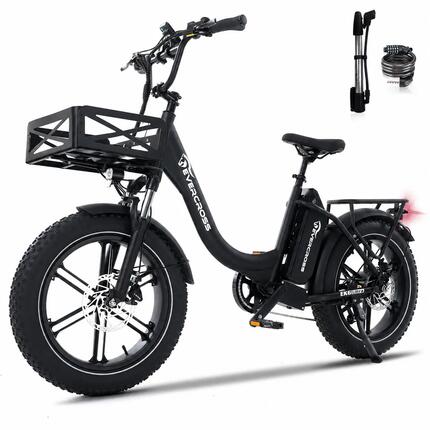 Elektrische Fiets -Koppelsensor-20x4.0 Fat Tire-Accu 864Wh-EK6 Ultra met Mand