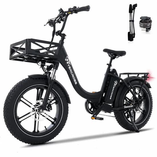 Elektrische Fiets -Koppelsensor-20x4.0 Fat Tire-Accu 864Wh-EK6 Ultra met Mand