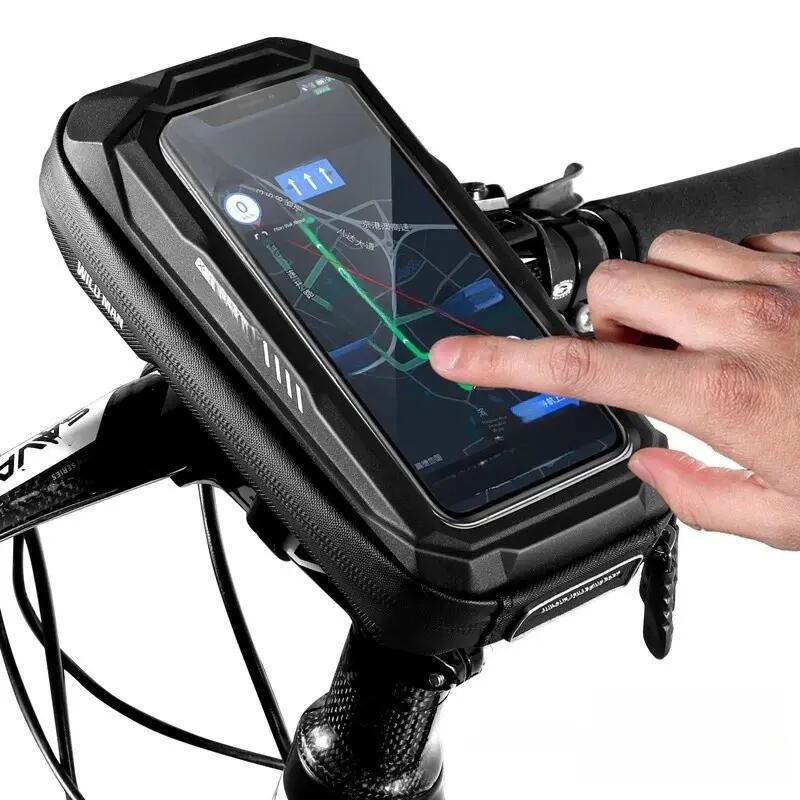 Fietstas voor stuur met touchscreen-telefoonhouder WILD MAN 3/6