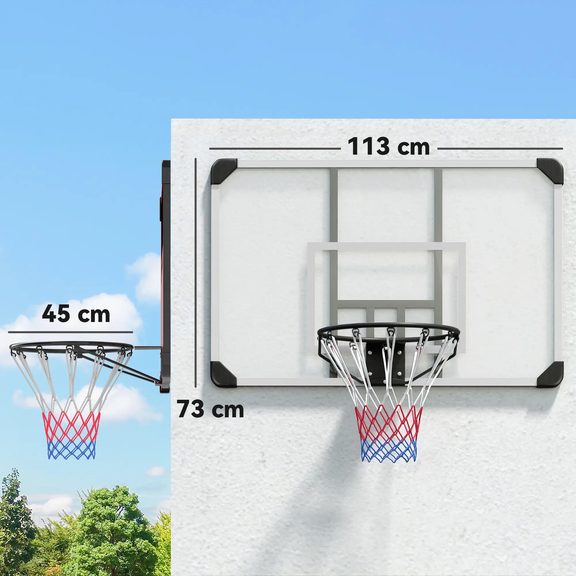 Canasta de Baloncesto SPORTNOW 113x61x73 cm Blanco 3/4