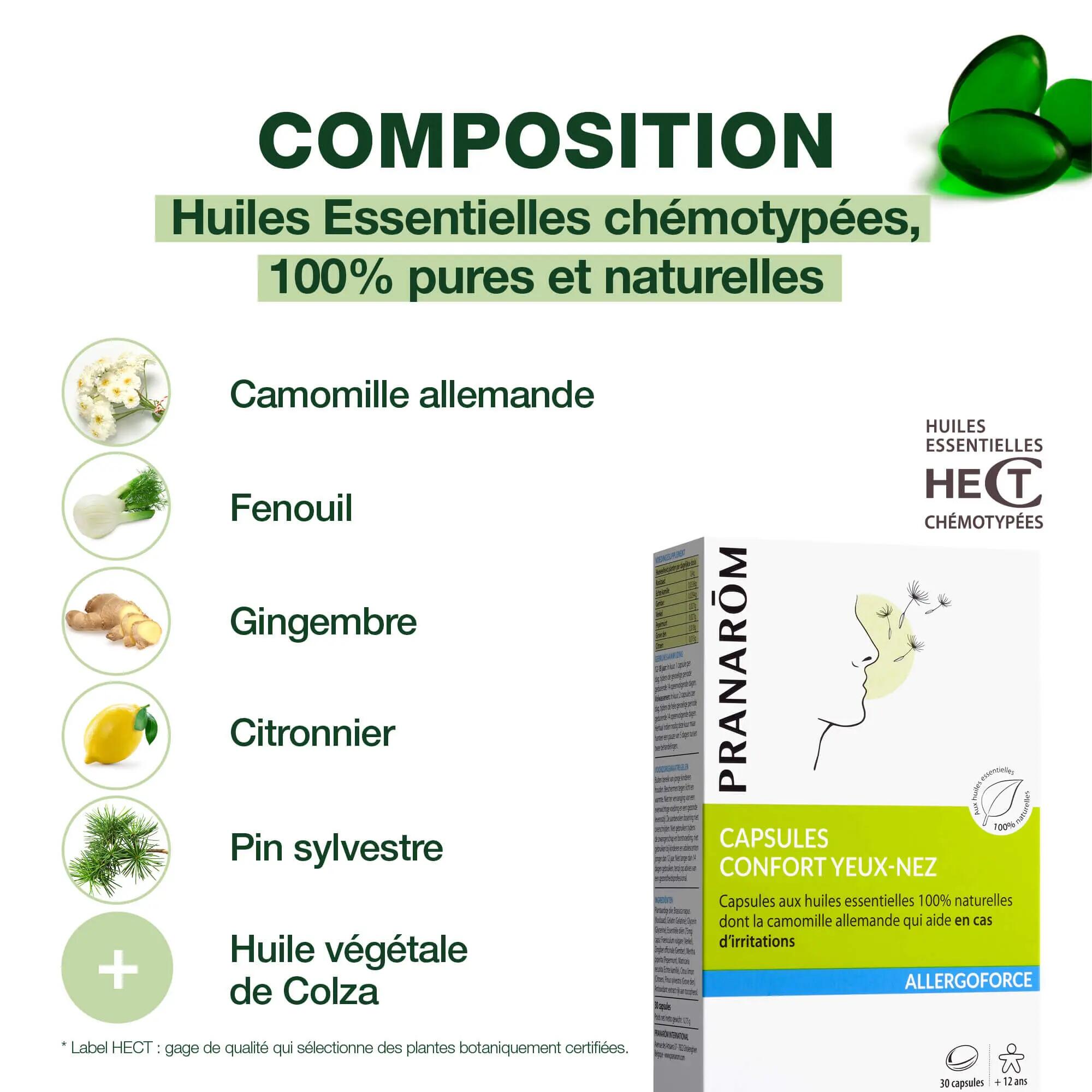 Complément alimentaire - Capsules confort yeux-nez, 30 gélules 3/4