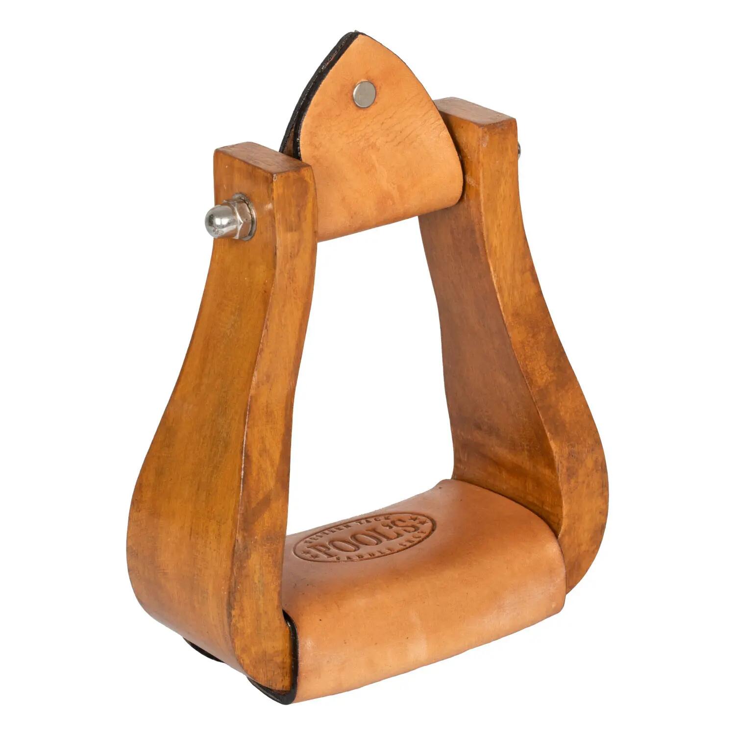 Étriers western ys wide en bois 2/5