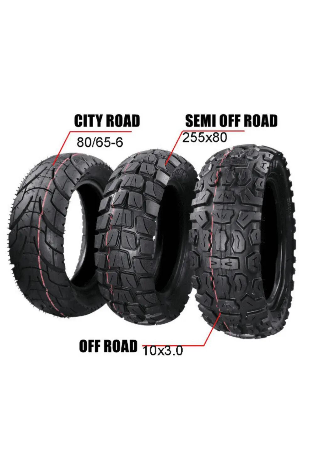 Cauciuc trotinetă road, OEM, L-3, 80/65-6(10x3.0), negru 3/3