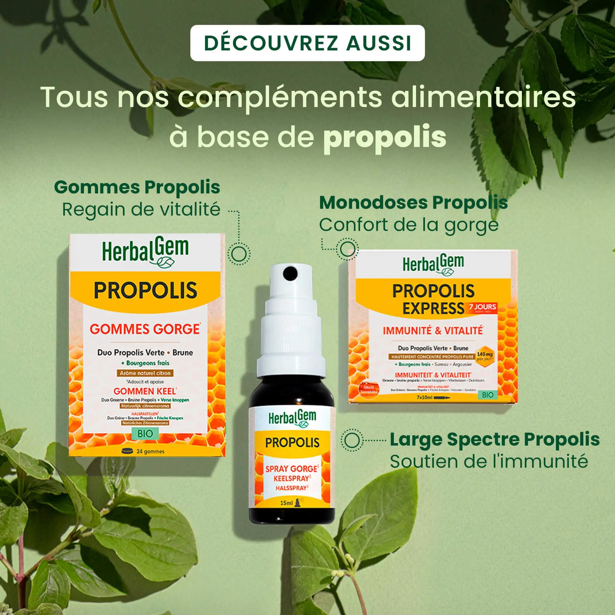 Complément alimentaire - Propolis bio en gouttes - Immunité 5/5