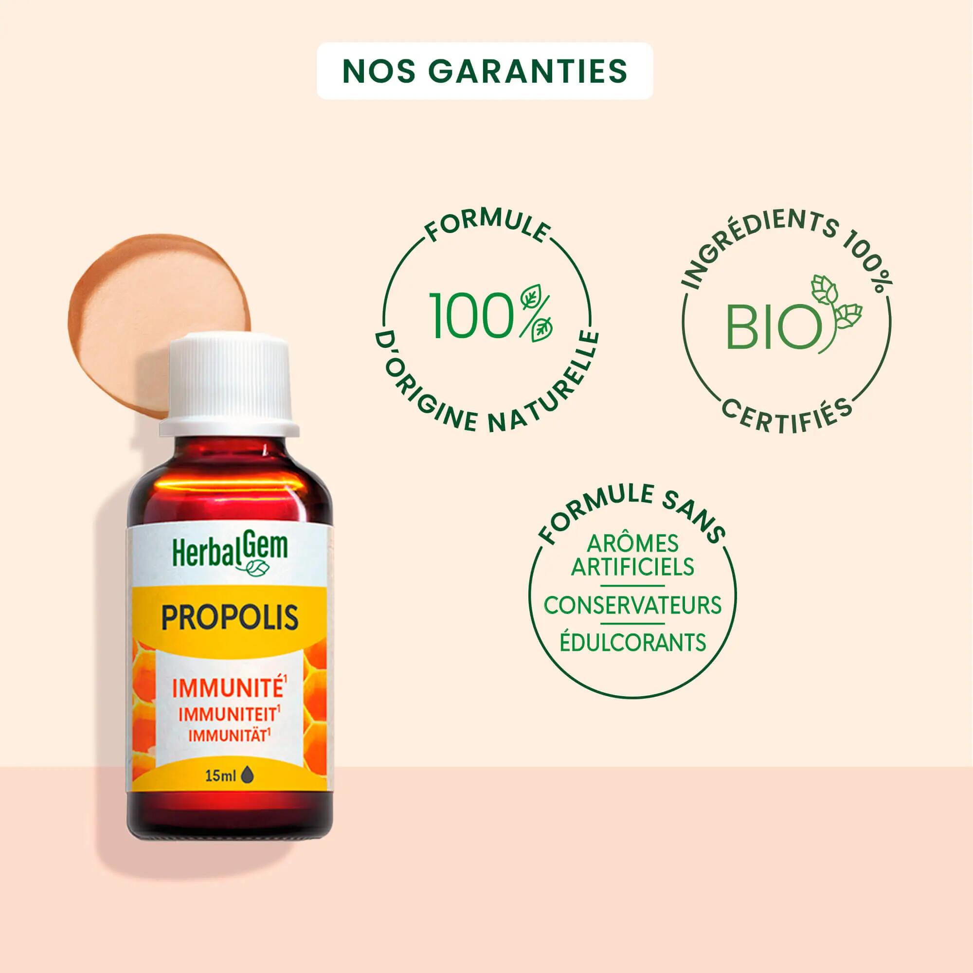 Complément alimentaire - Propolis bio en gouttes - Immunité 2/5