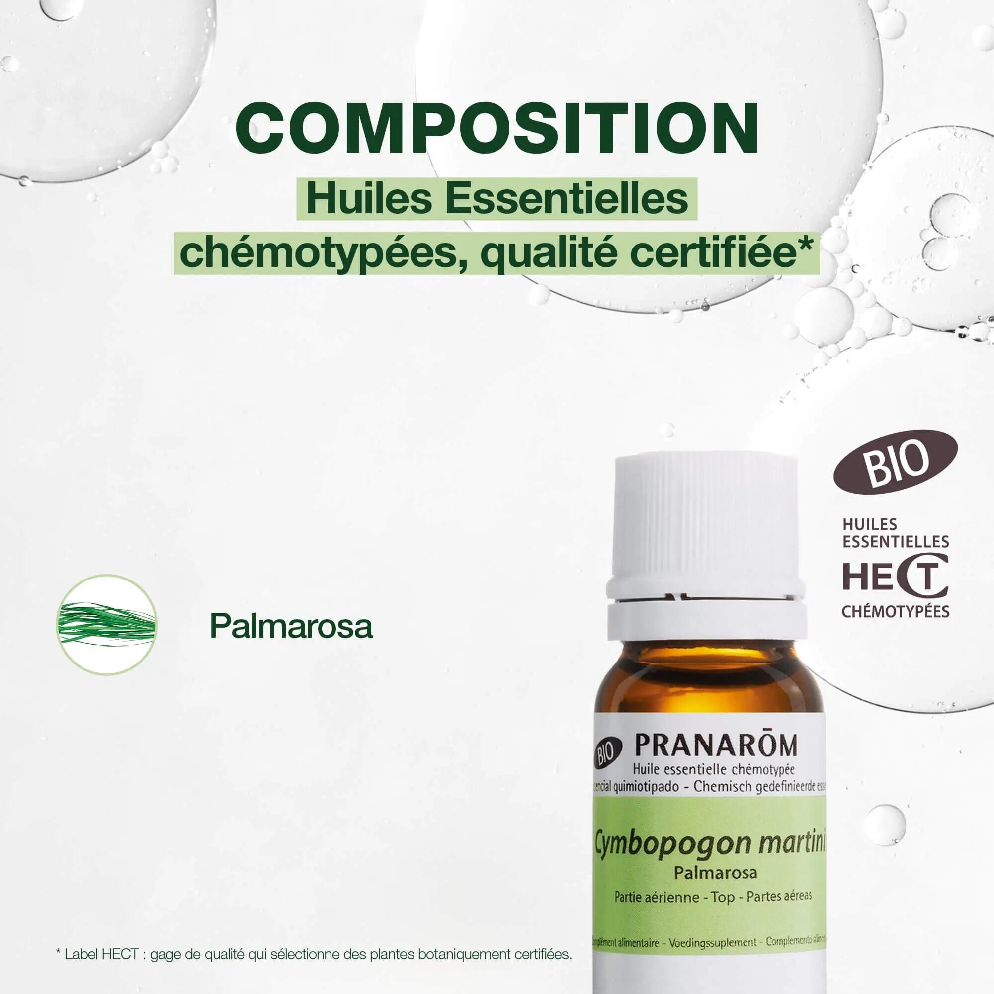 Huile essentielle de Palmarosa bio - Duo 2x10 ml 3/5