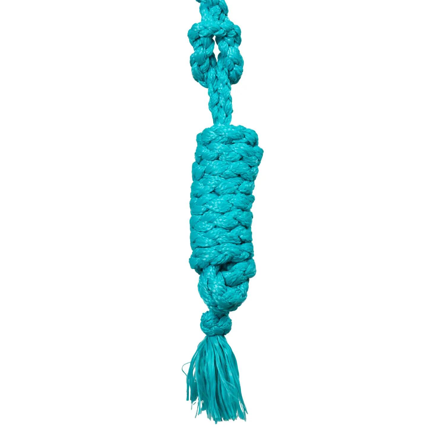 Caveçon en corde avec insert en cuir travaillé à la main 4/5