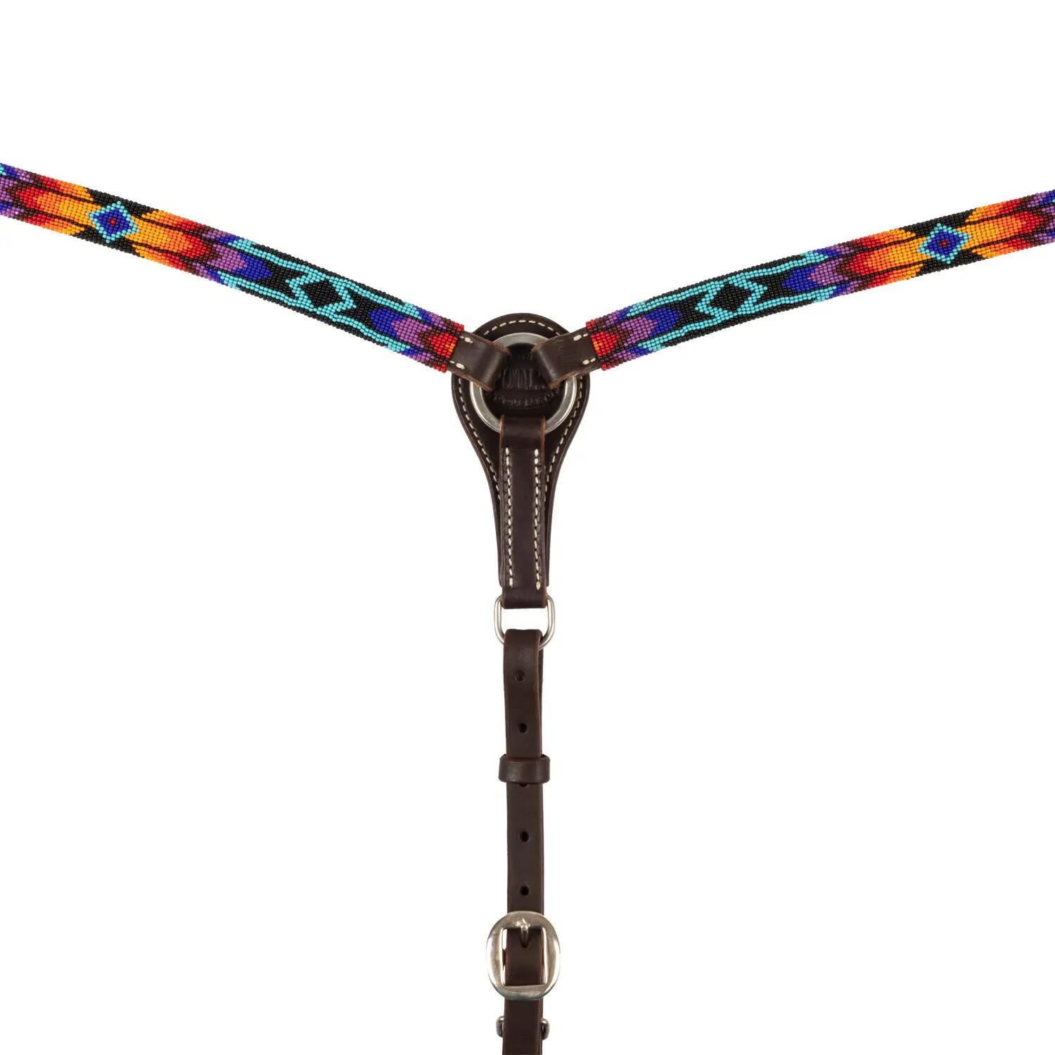 Pettorale in olio western con perline serape 3/5