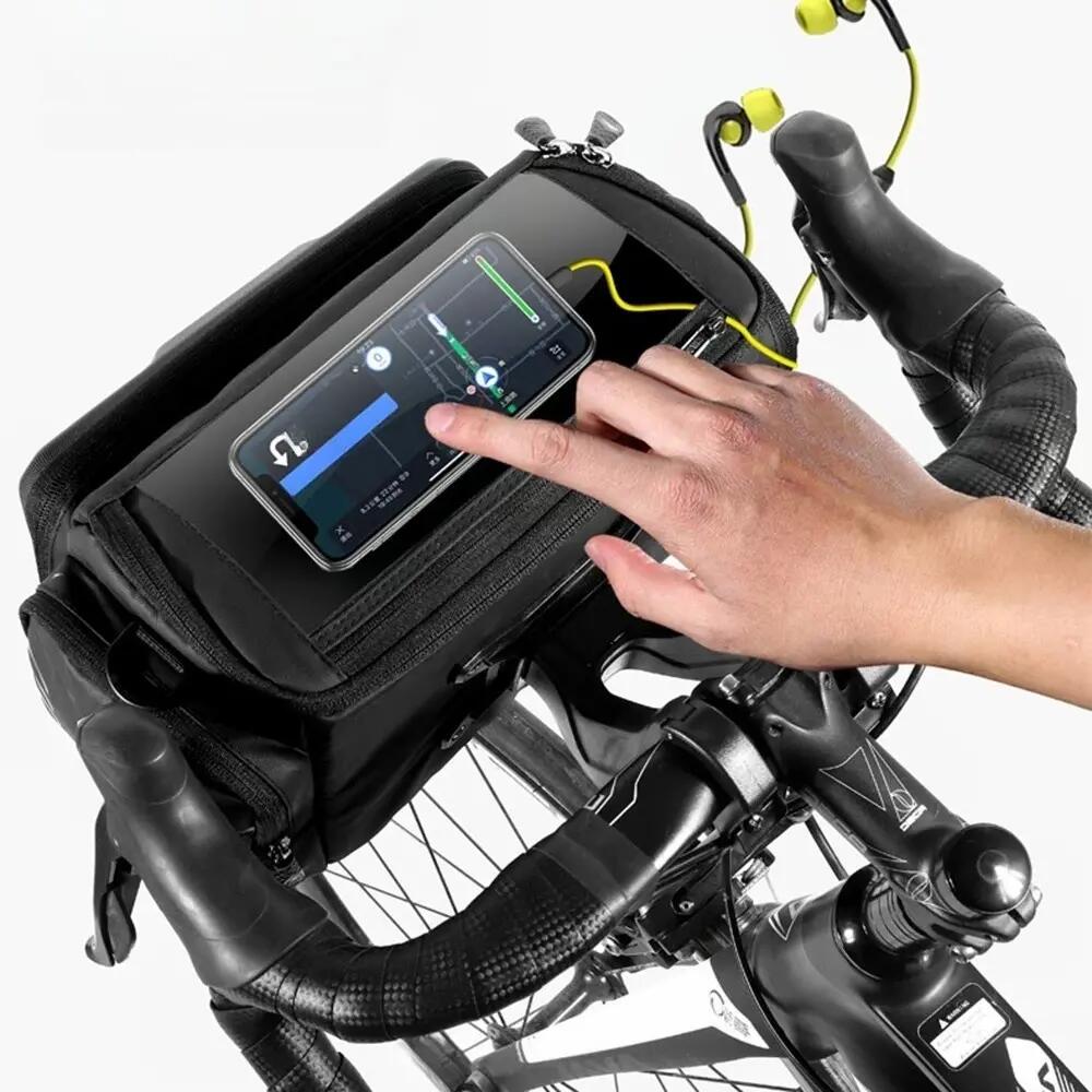 Fietstas voor stuur met touchscreen-telefoonhouder WILD MAN 5/5