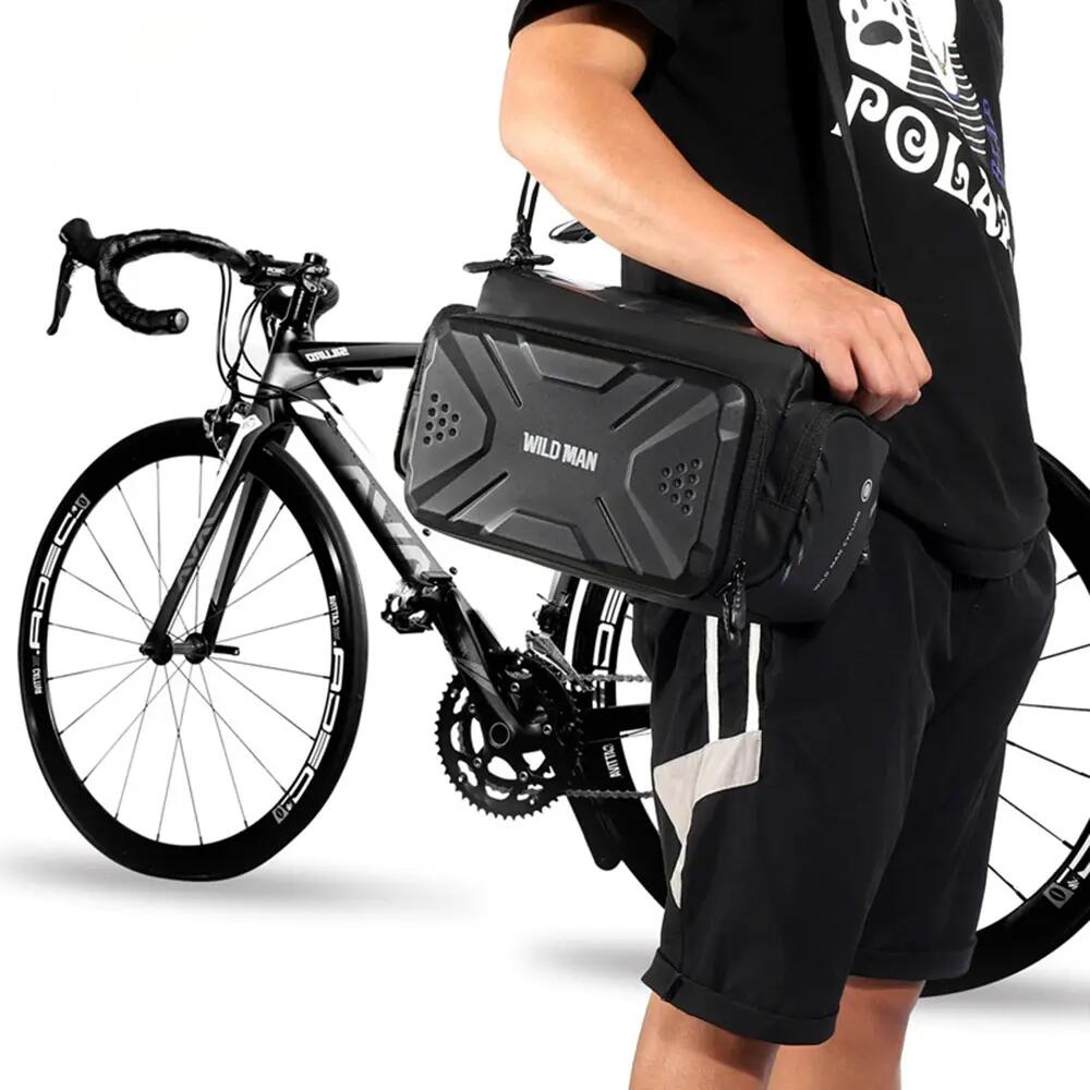 Fietstas voor stuur met touchscreen-telefoonhouder WILD MAN 2/5