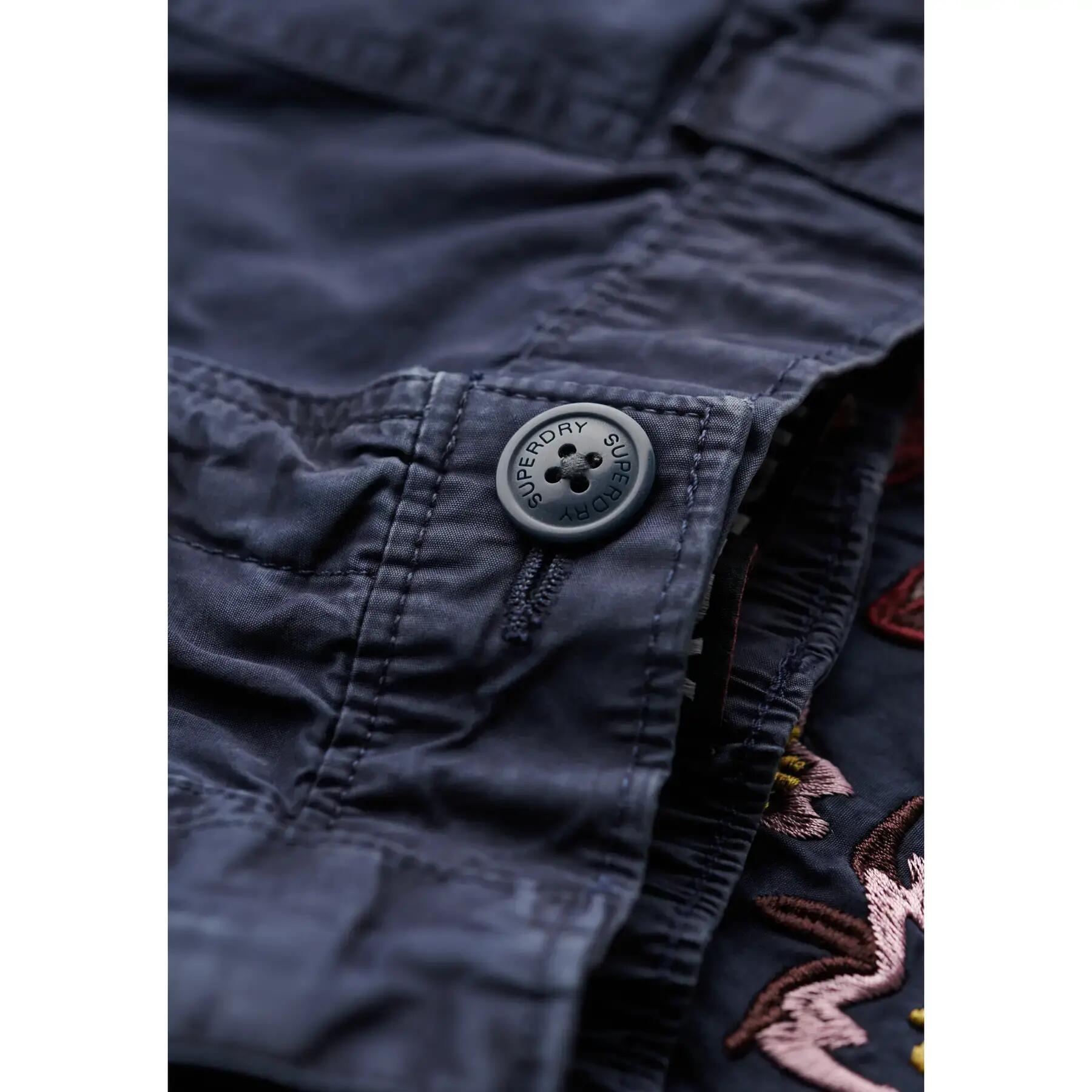 superdry Calça cargo bordada Lr – 100% algodão, CLASSIC NAVY 7/7