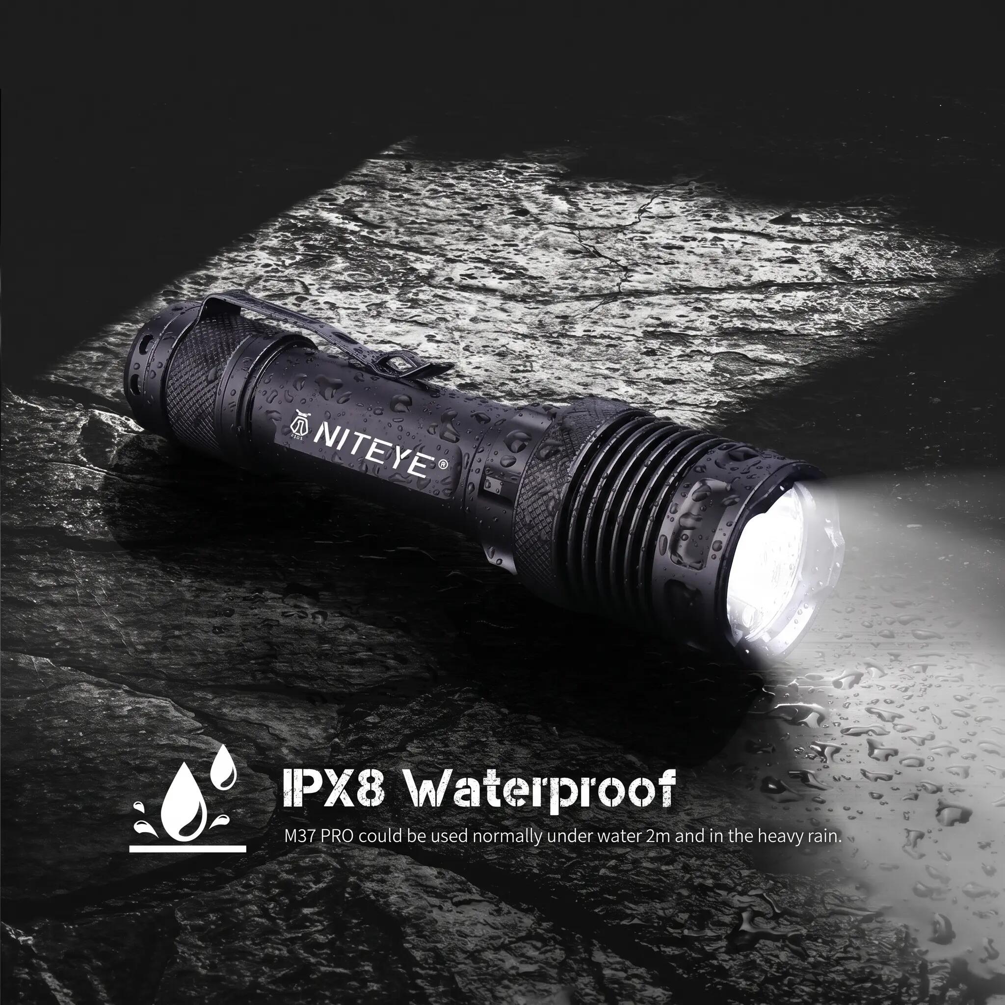 M37 Pro Tactical Flashlight 3700 Lumens torch 5/12